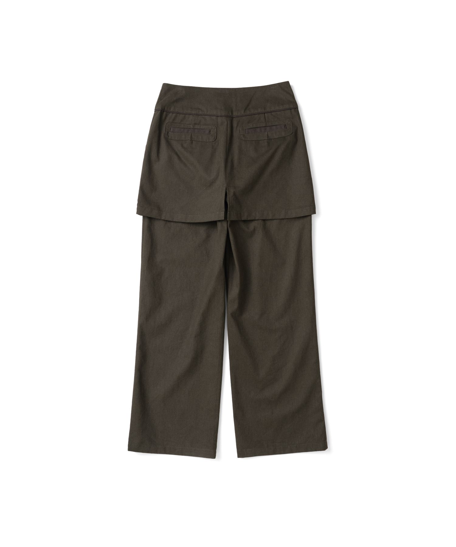 더콜디스트모먼트(THECOLDESTMOMENT) (w) TCM skirt layered pants
