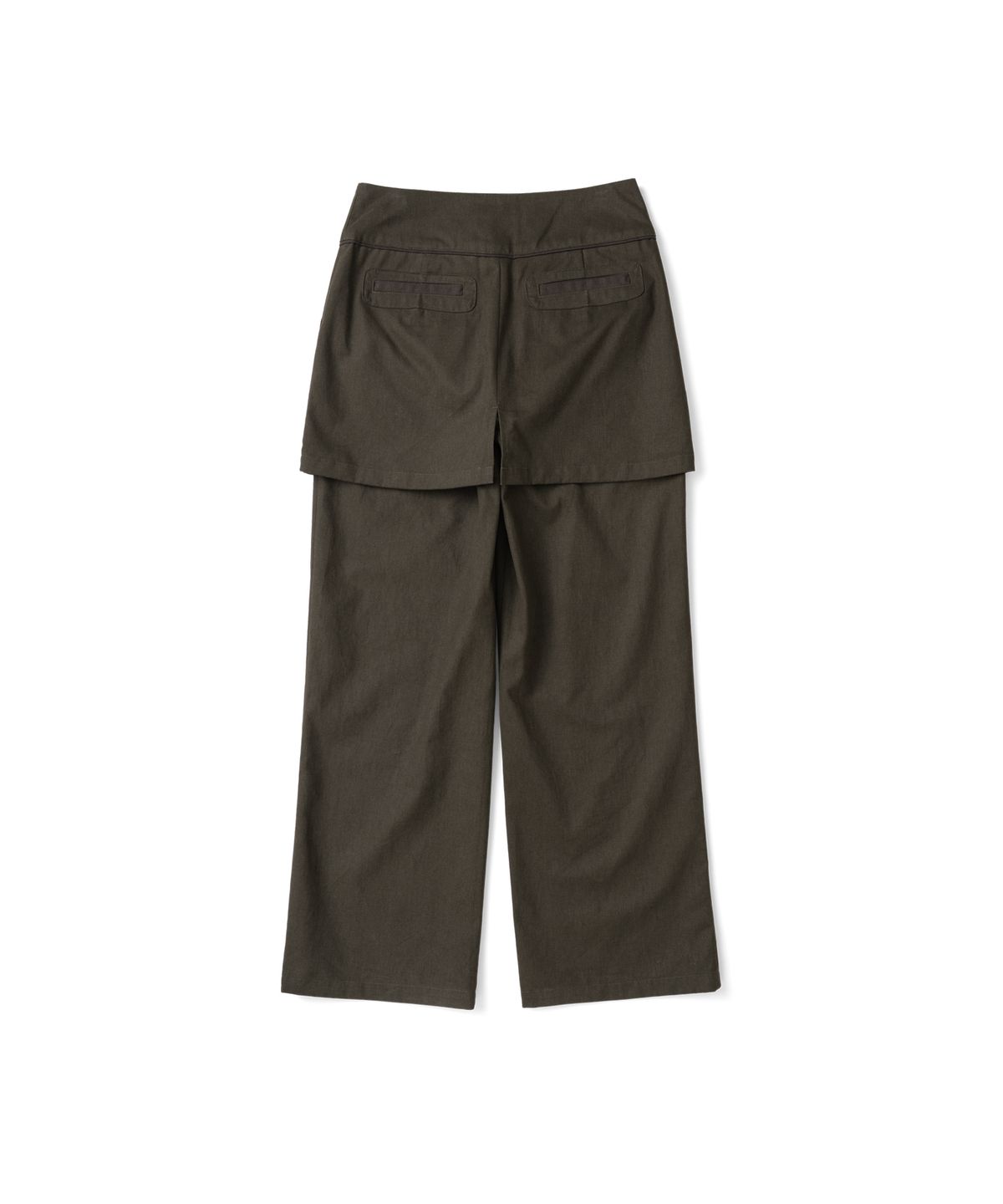 더콜디스트모먼트(THE COLDEST MOMENT) (w) TCM skirt layered pants (brown)
