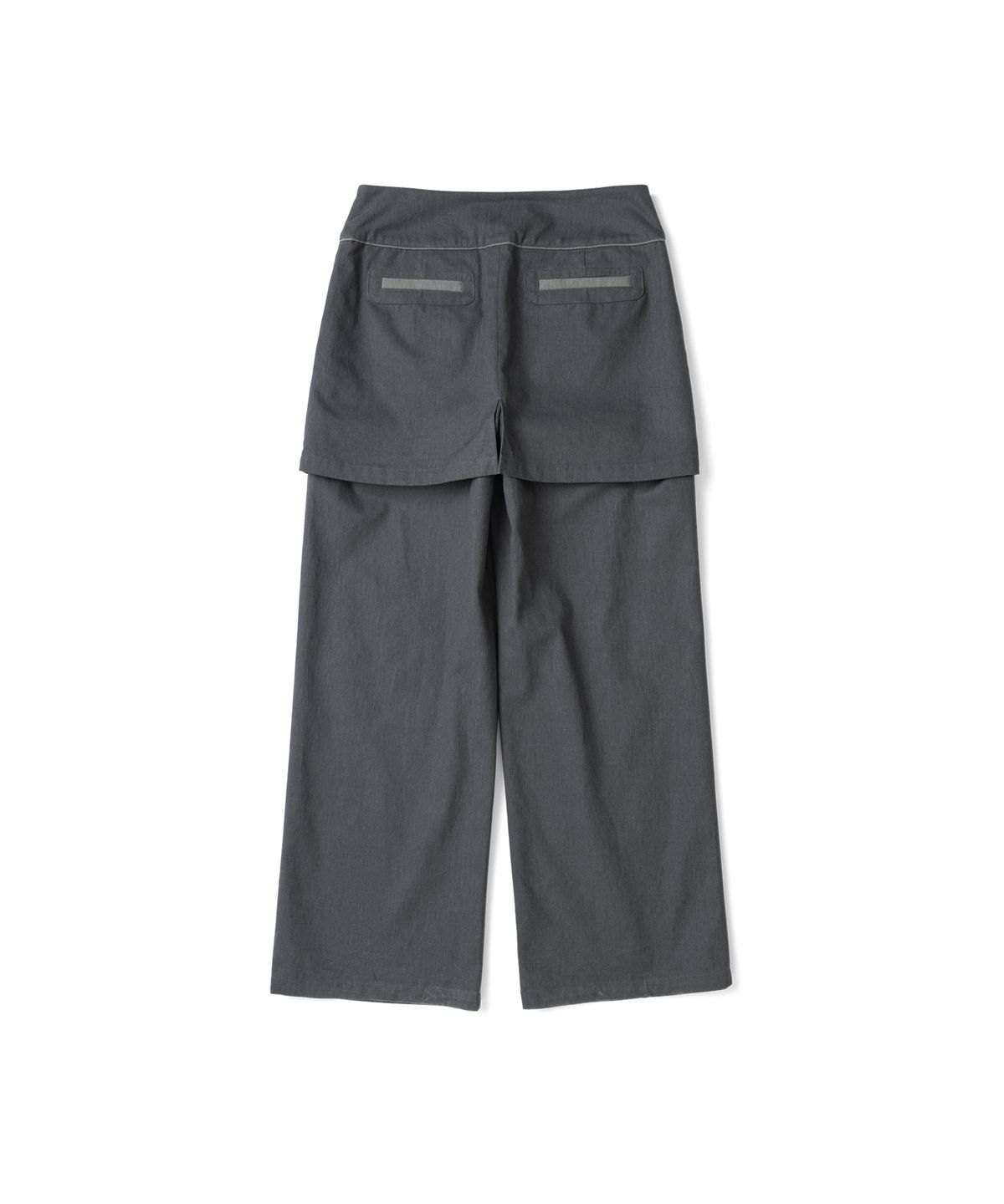 더콜디스트모먼트(THE COLDEST MOMENT) (w) TCM skirt layered pants (charcoal)