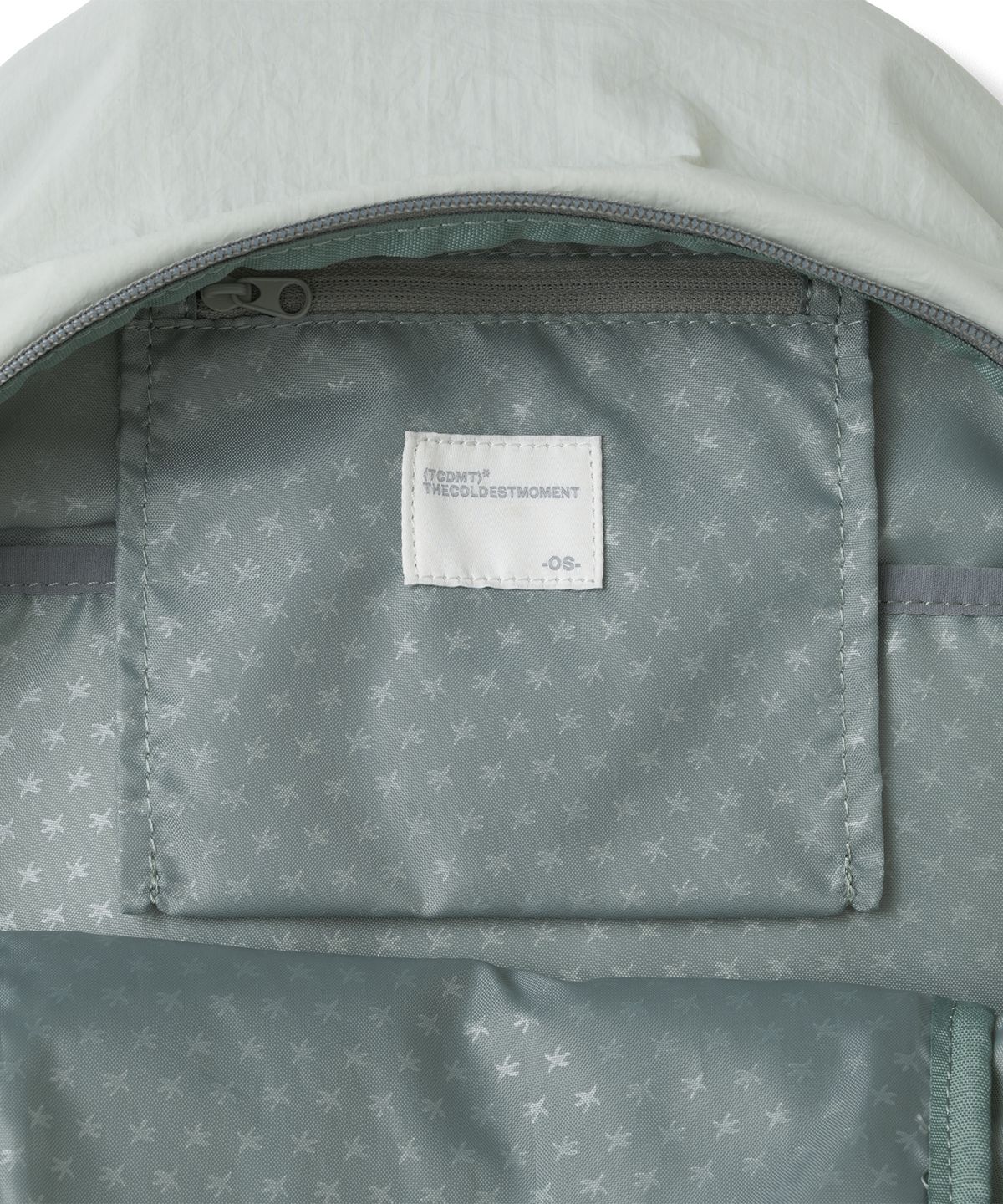더콜디스트모먼트(THE COLDEST MOMENT) TCM cocoon nylon backpack (pistachio)