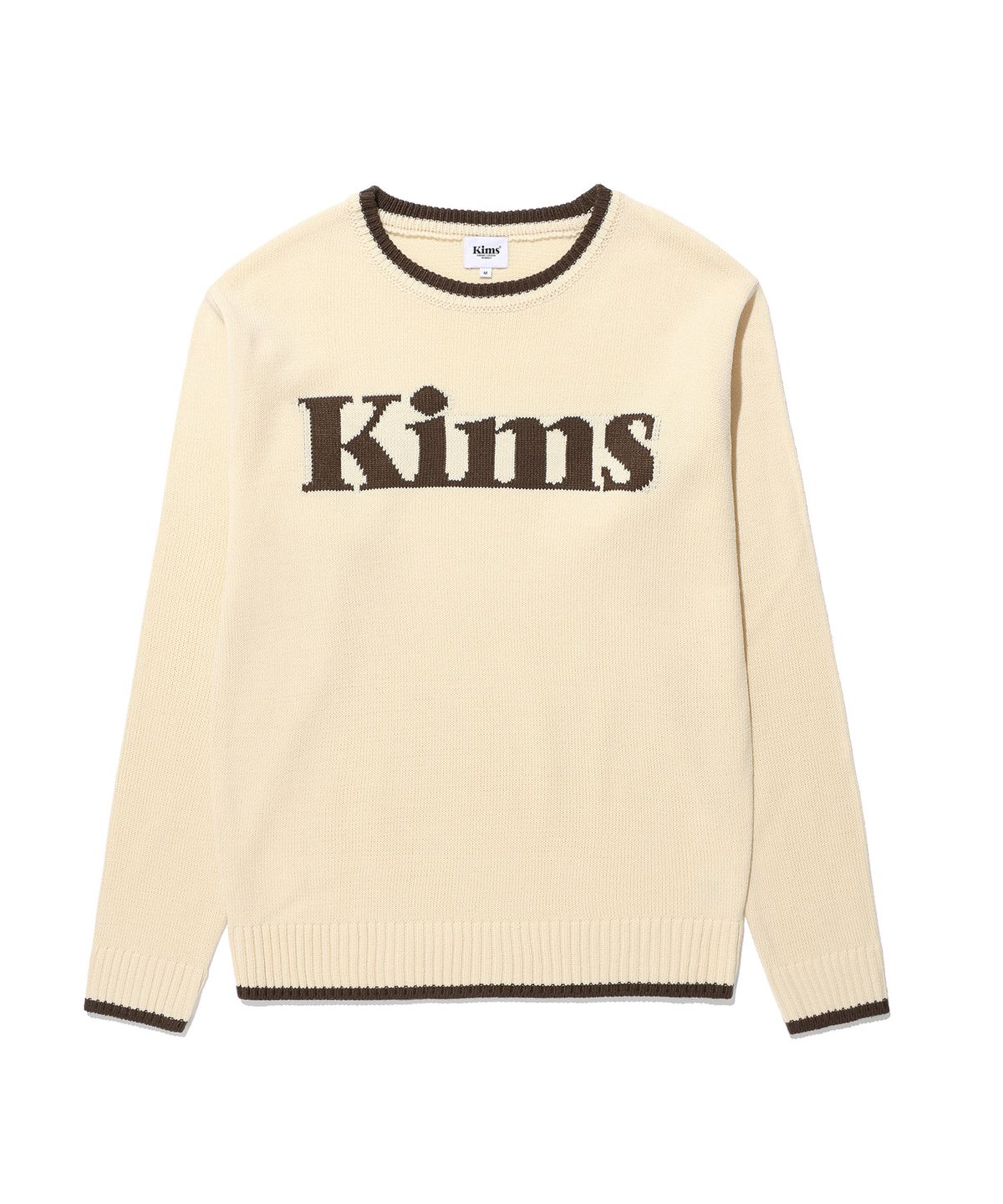 킴스 프레시 코튼 마켓(KIMS FRESH COTTON MARKET) (Unisex) Kims Bam Logo Sweater Ivory