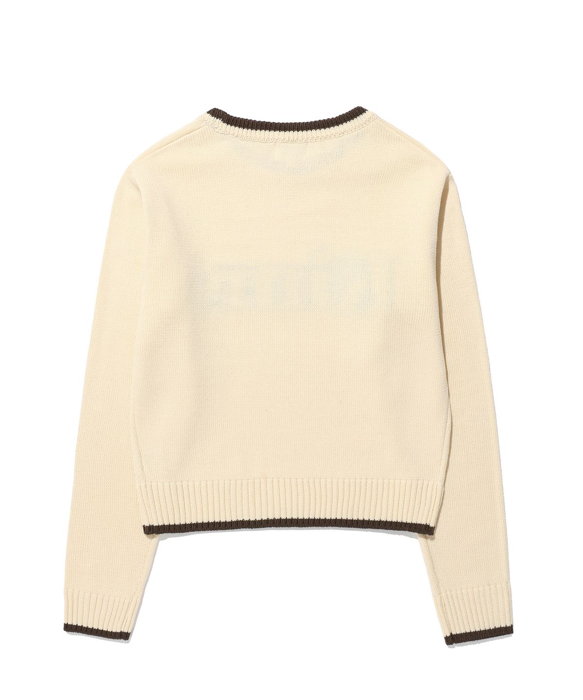 킴스 프레시 코튼 마켓(KIMS FRESH COTTON MARKET) (Unisex) Kims Bam Logo Sweater Ivory