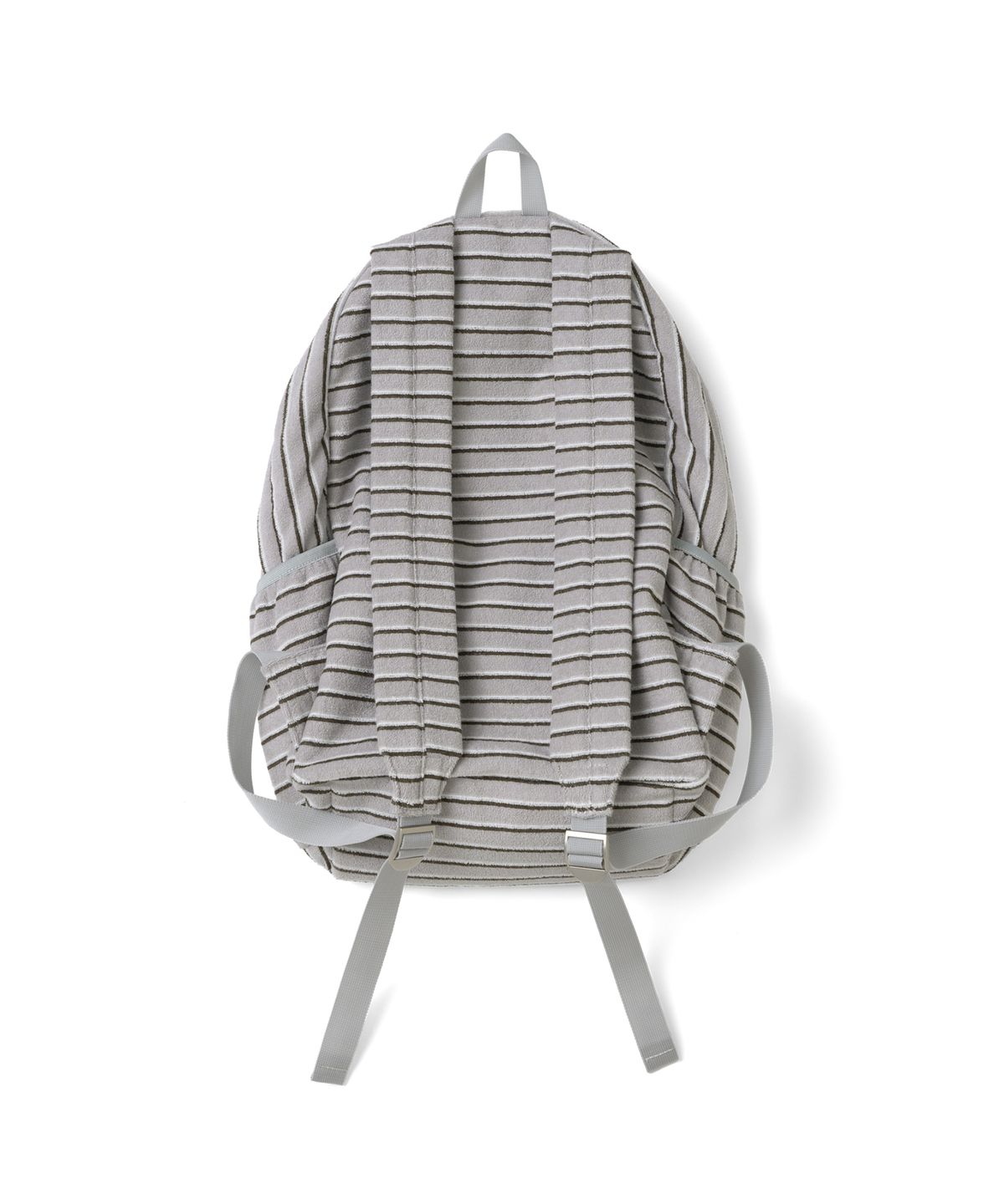 더콜디스트모먼트(THE COLDEST MOMENT) TCM terry multi stripe backpack (light grey)