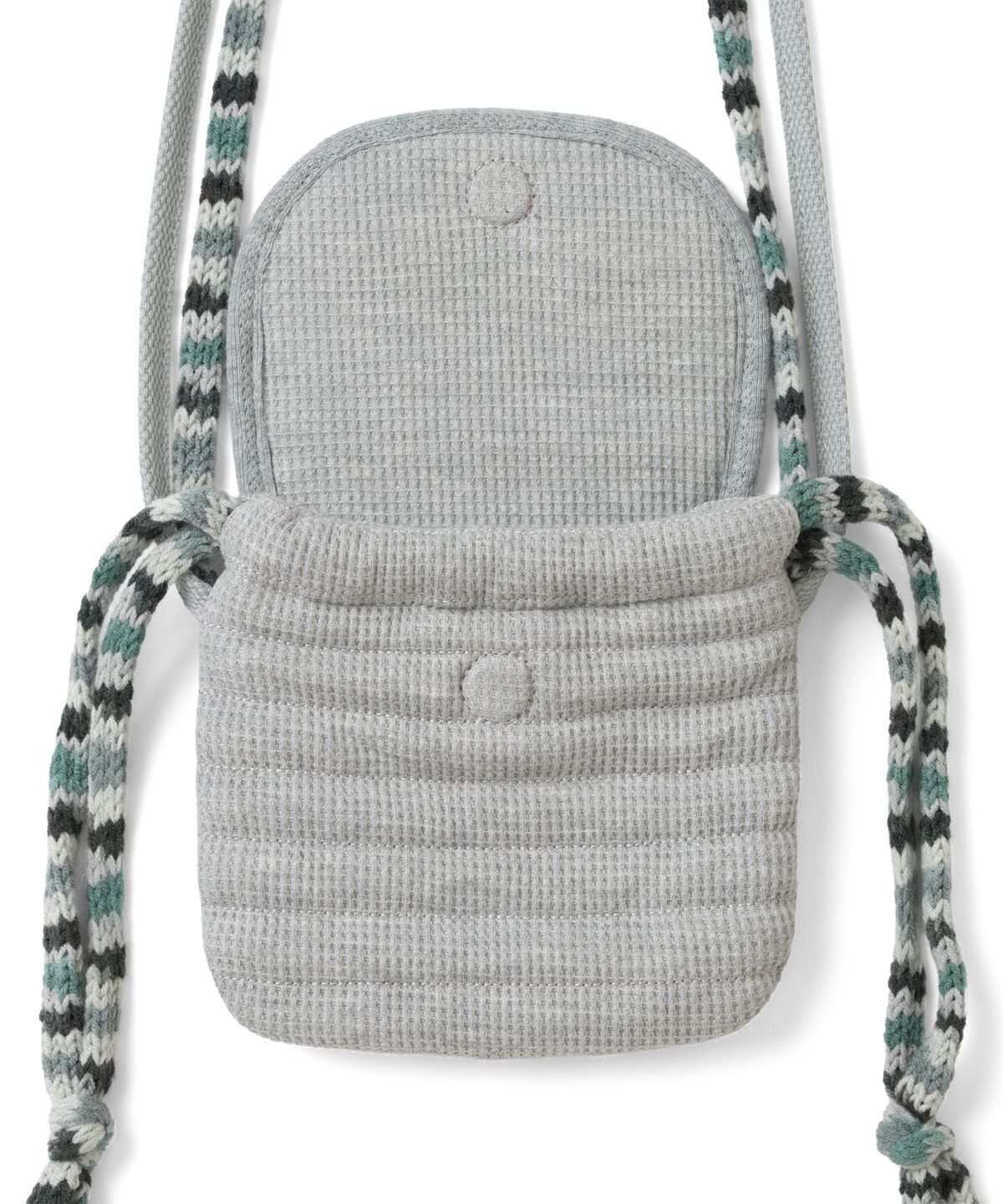 더콜디스트모먼트(THE COLDEST MOMENT) TCM knit quilted mini bag (grey)