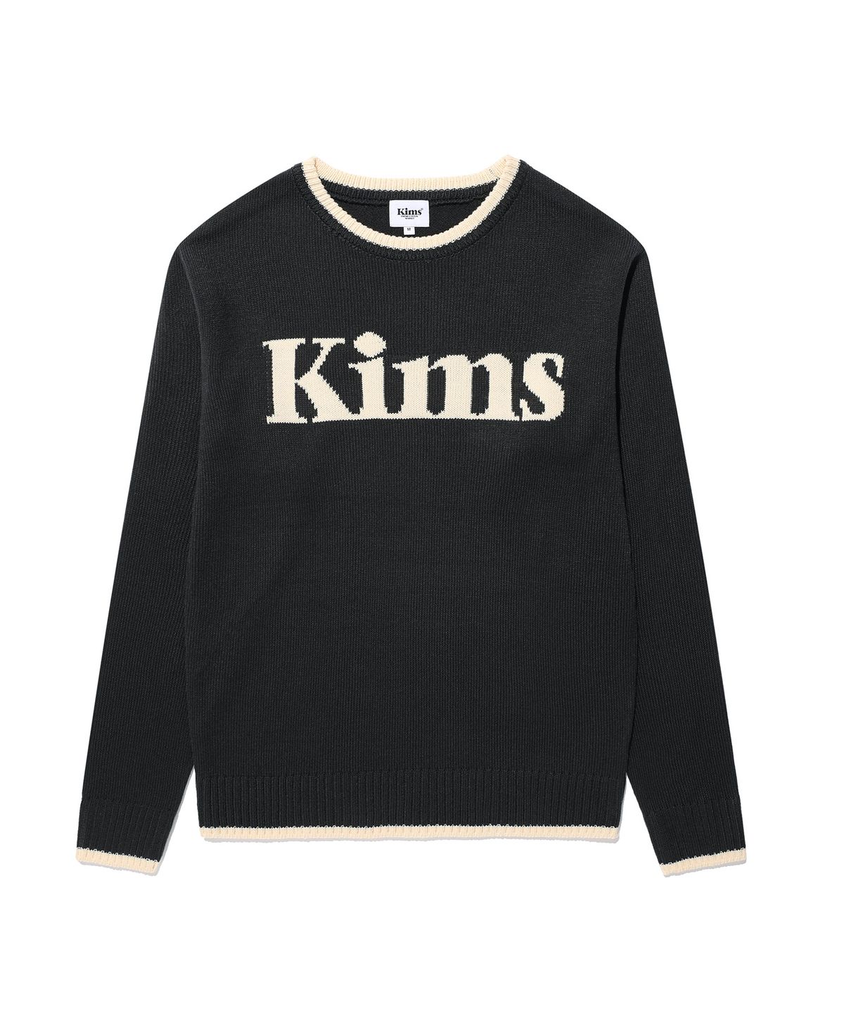 킴스 프레시 코튼 마켓(KIMS FRESH COTTON MARKET) (Unisex) Kims Bam Logo Sweater Charcoal