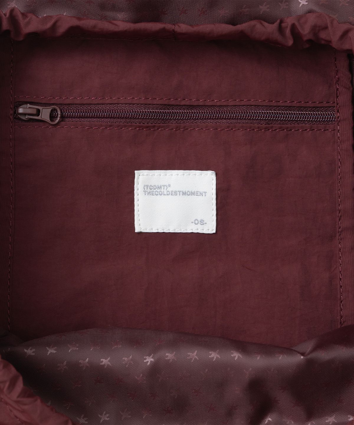 더콜디스트모먼트(THECOLDESTMOMENT) TCM nylon flap strap backpack (burgundy)