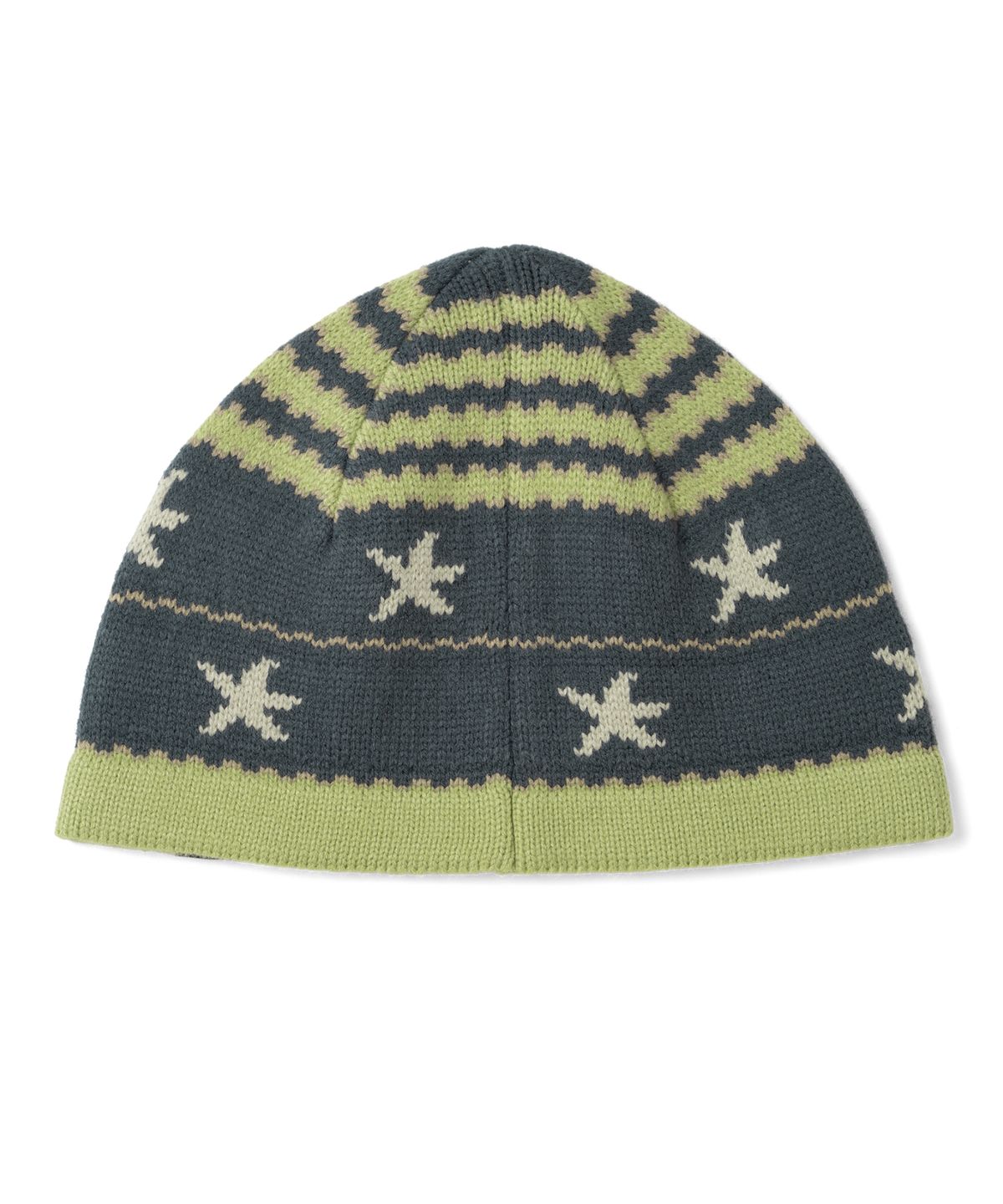 더콜디스트모먼트(THE COLDEST MOMENT) TCM starfish stripe beanie (green)