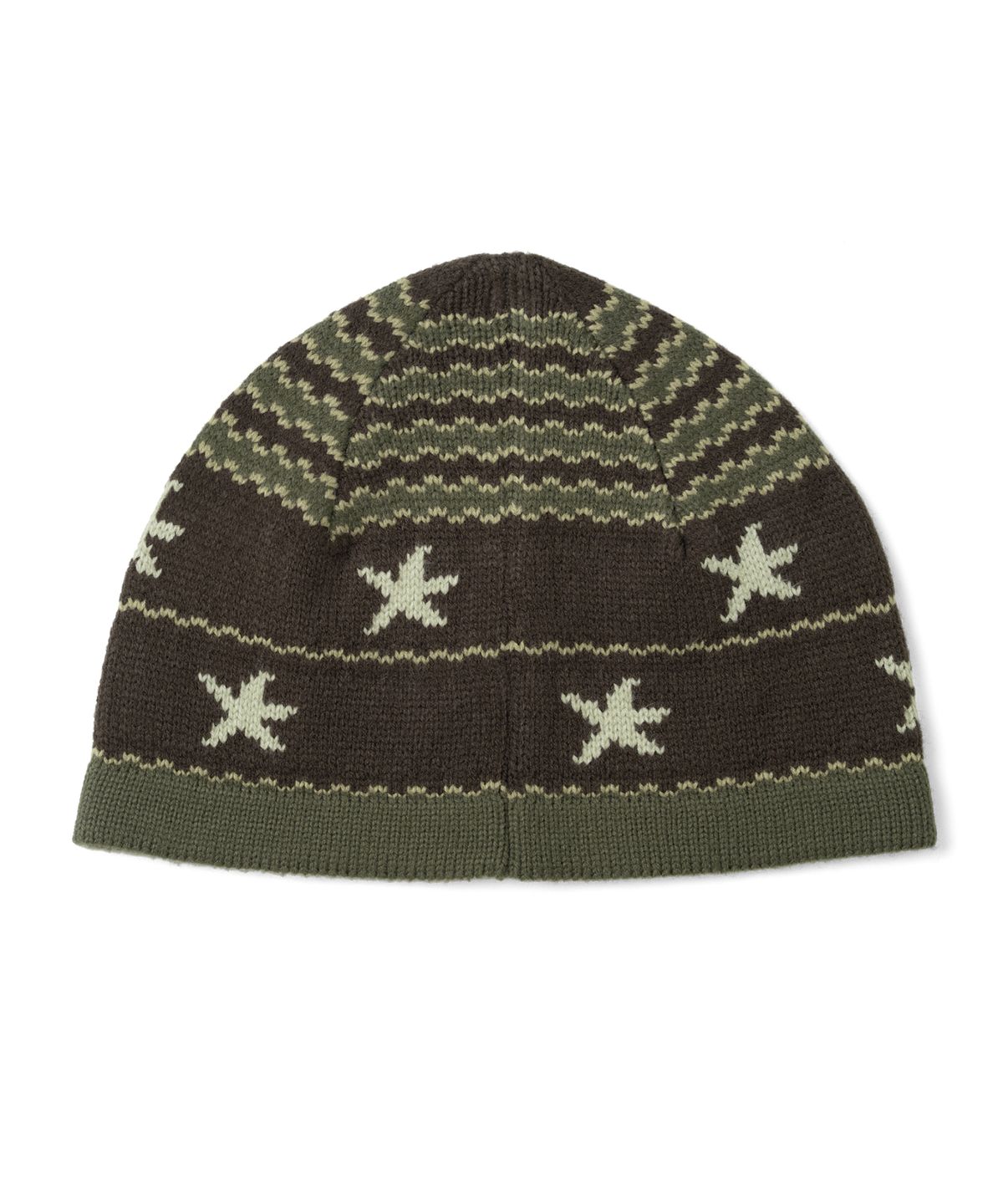 더콜디스트모먼트(THE COLDEST MOMENT) TCM starfish stripe beanie (khaki brown)