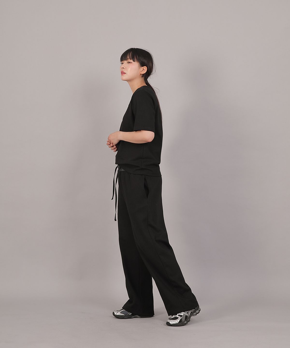 세인트크루(SAINTCREW) 소프트 밴딩 와이드팬츠 ESB-384 라이트인디고블랙