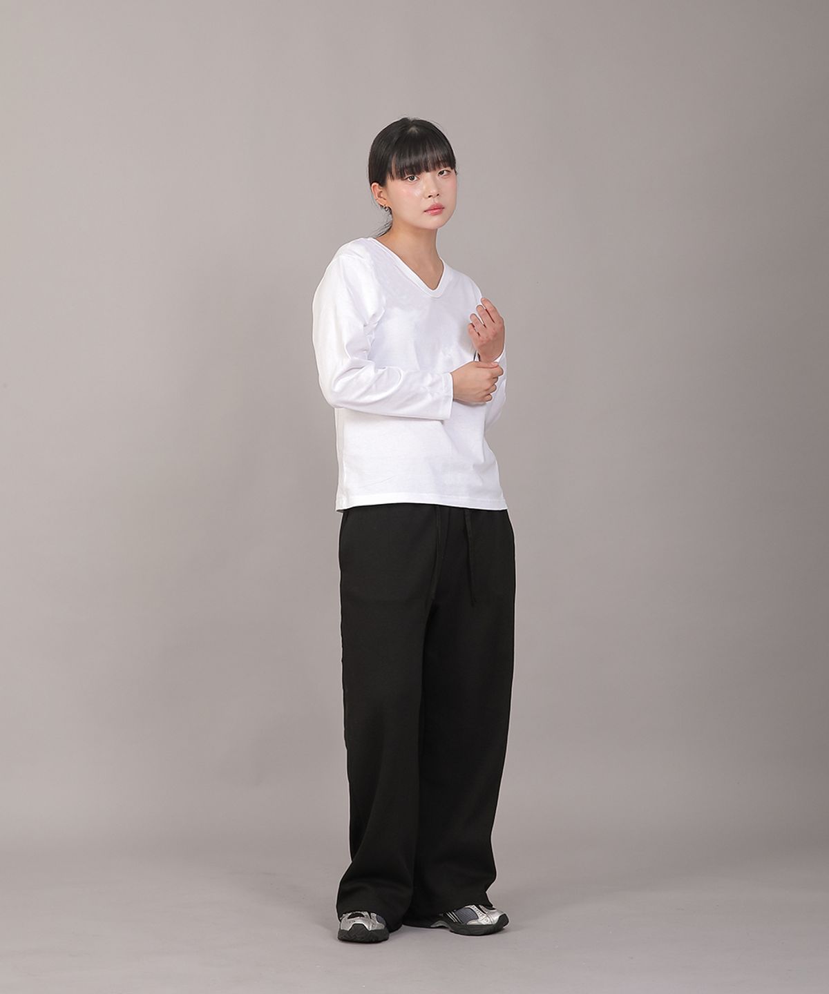 세인트크루(SAINTCREW) 소프트 밴딩 와이드팬츠 ESB-384 카키블랙