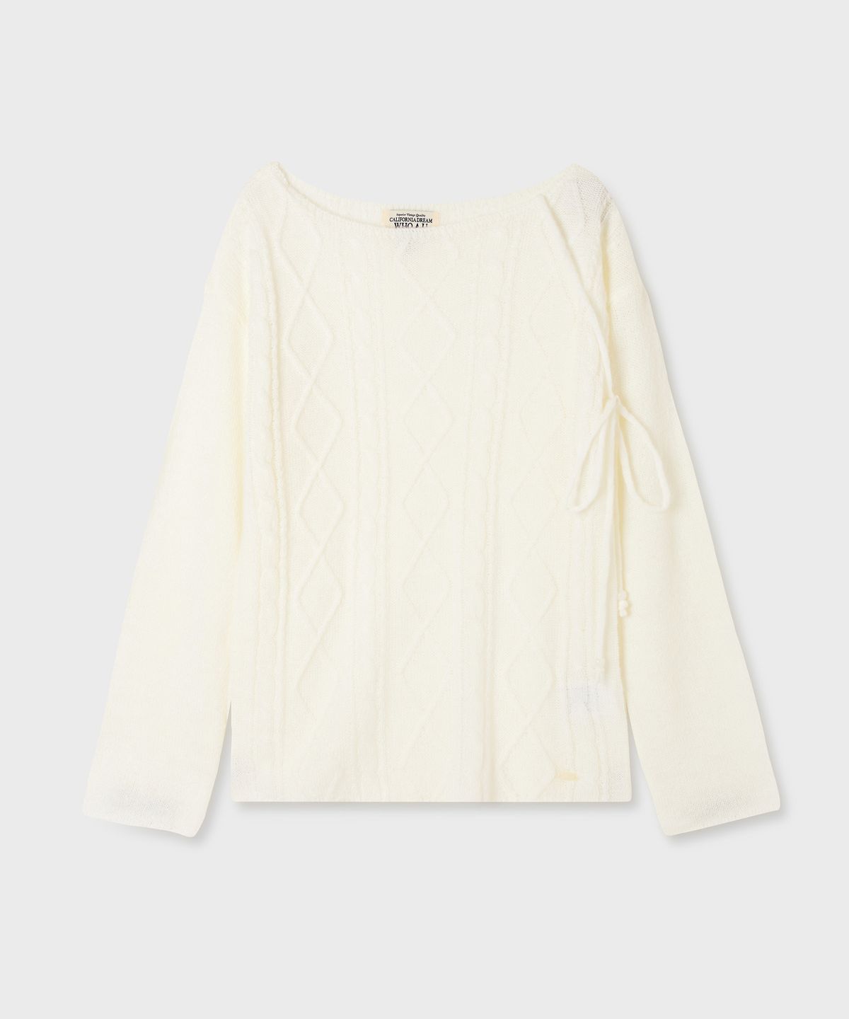 후아유(WHO.A.U) Aran Cable Loose Fit Pullover / WHKAG4939F