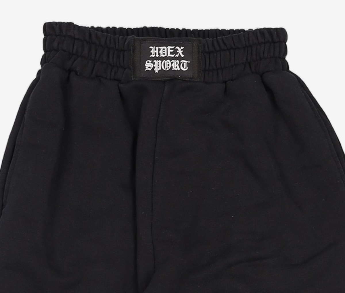 에이치덱스(HDEX) 우먼스 레터링 와이드 조거 팬츠 (Black) M