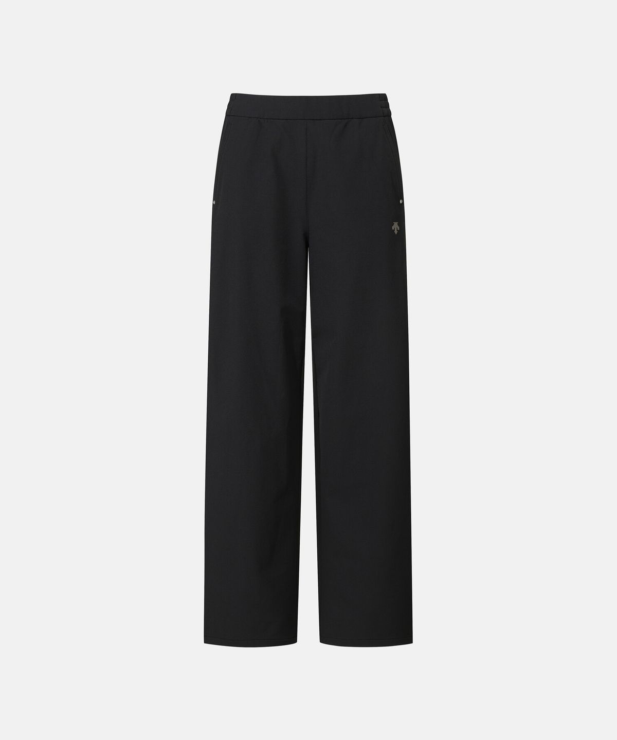 데상트(DESCENTE) 여성 커브드 우븐 팬츠 블랙 SR322PPT82