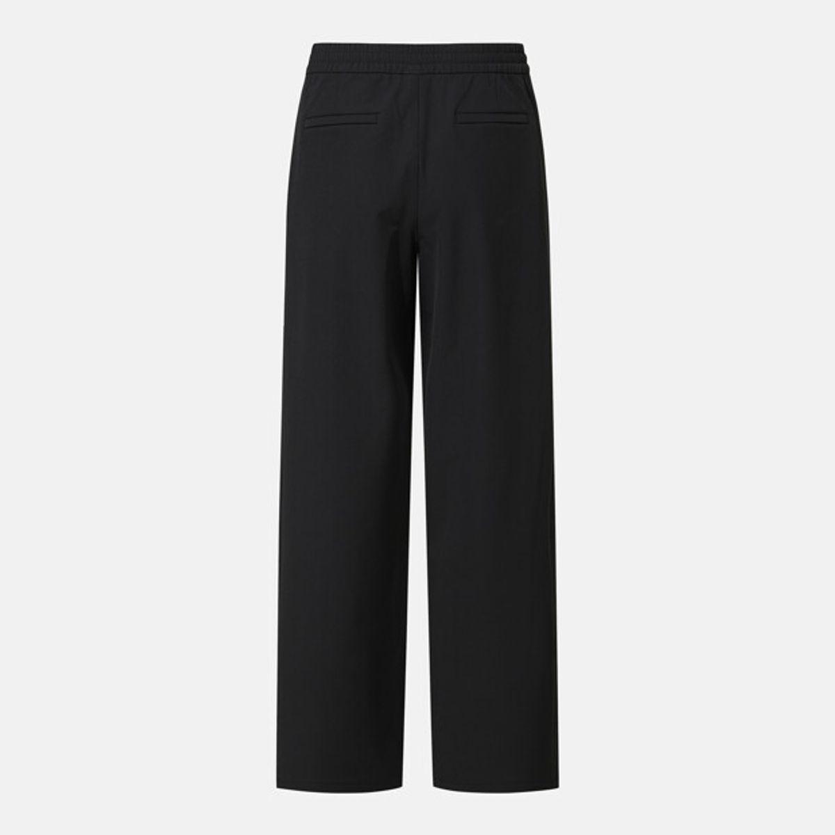 데상트(DESCENTE) 여성 커브드 우븐 팬츠 블랙 SR322PPT82