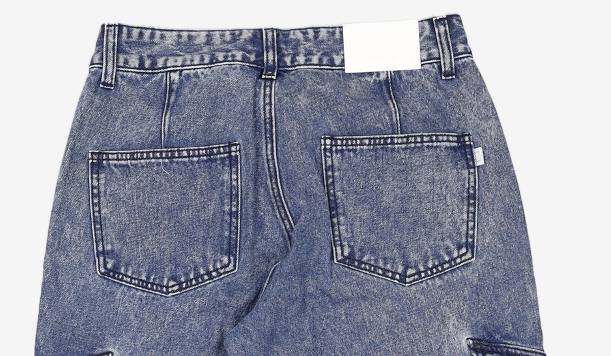 크리틱(CRITIC) HALF DOUBLE KNEE POCKET DENIM PANTS MEDIUM INDIGO S
