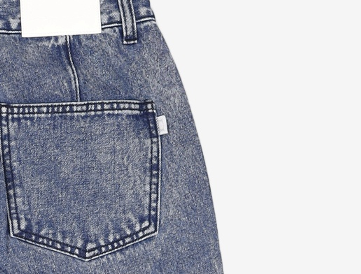 크리틱(CRITIC) HALF DOUBLE KNEE POCKET DENIM PANTS MEDIUM INDIGO S