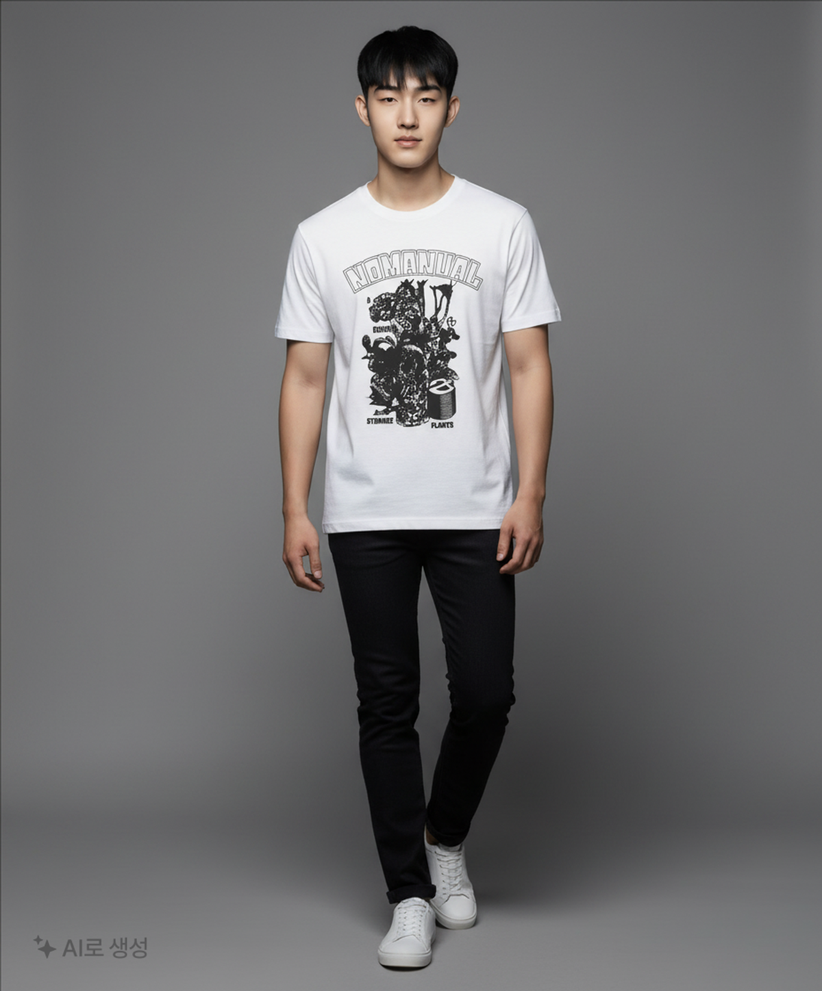 노매뉴얼(NOMANUAL) S.P T-SHIRT - WHITE 95