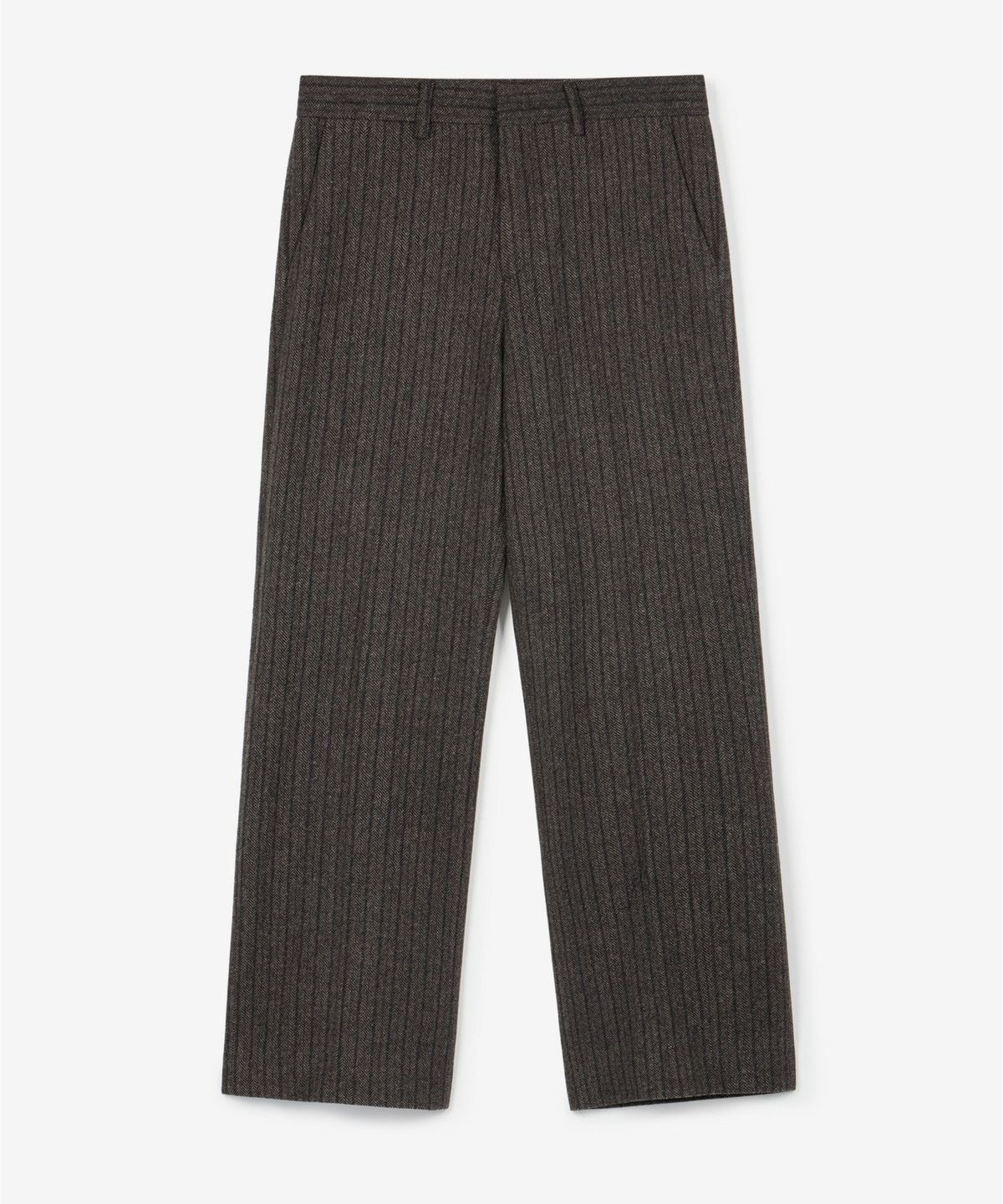 티엔지티(TNGT) [SET] Redford Wool Herringbone Jacket & Wide-Fit Pants (Grey) 0TPA6F104G2
