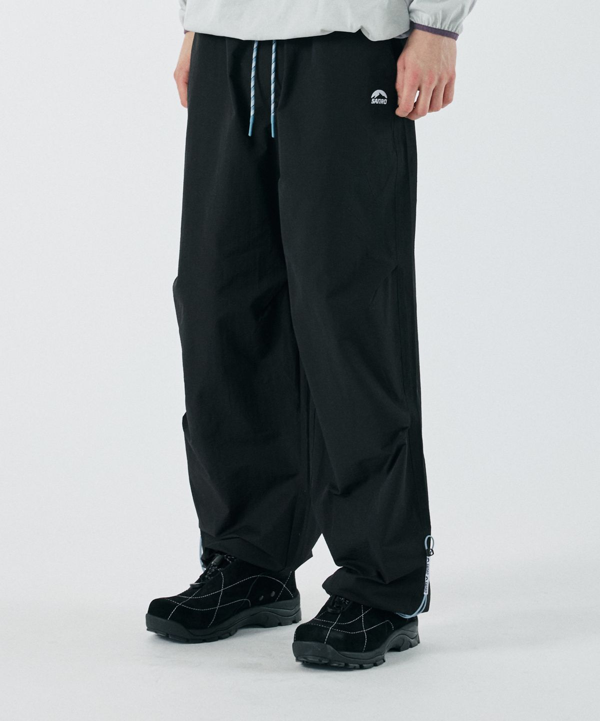 산로(SANRO) [UNISEX] 사이드 스트링 팬츠 - 블랙