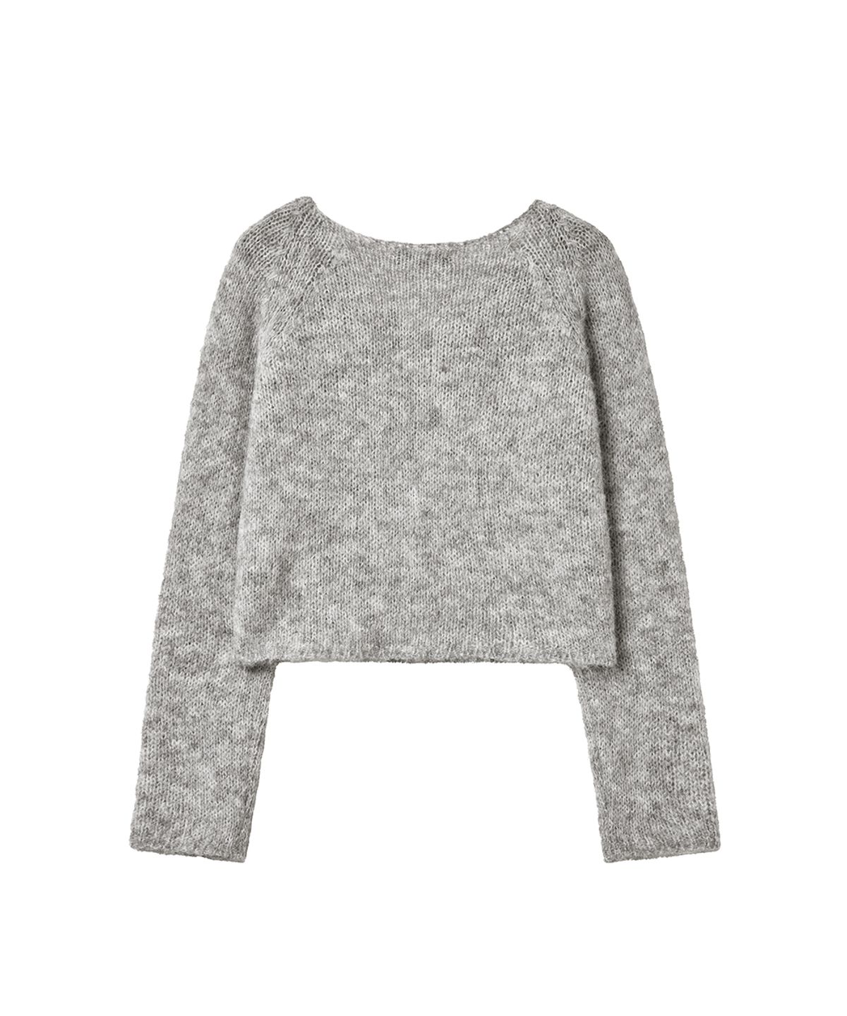 렌세(RENSE) V Hook Cardigan Melange Gray