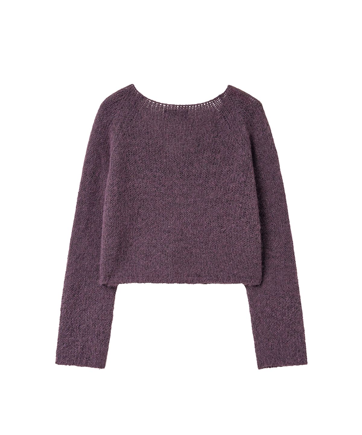 렌세(RENSE) V Hook Cardigan Purple