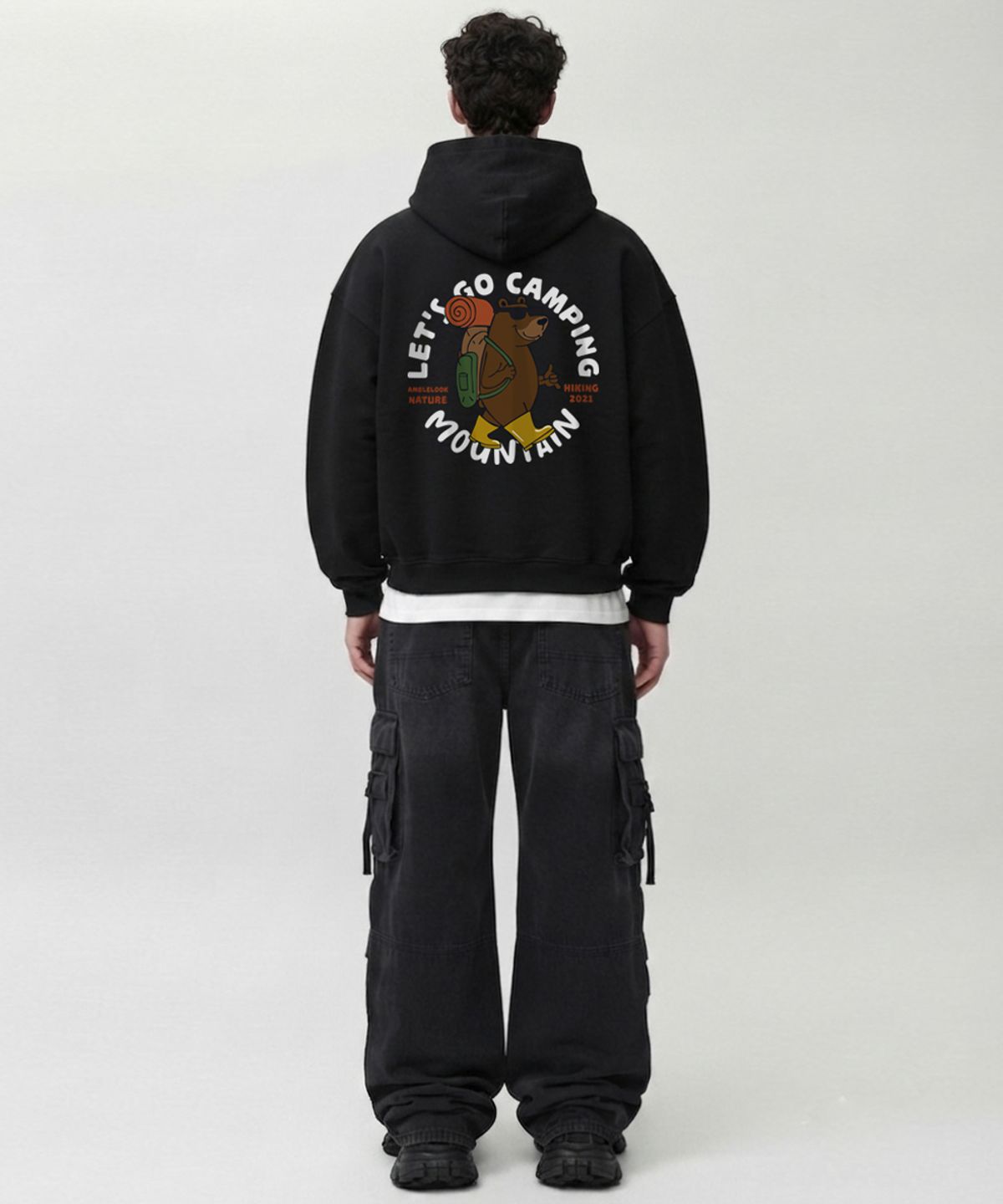 엠블룩(AMBLELOOK) 후디드 스웨트셔츠 HIKING (3color)