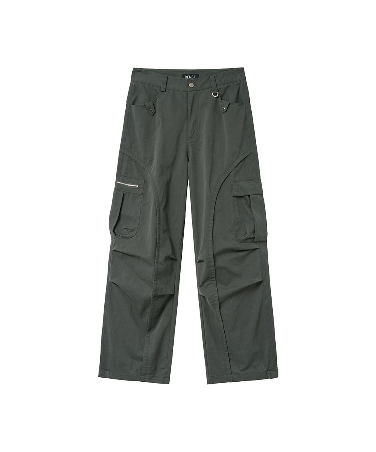 렌세(RENSE) Washed Cargo Pants Charcoal