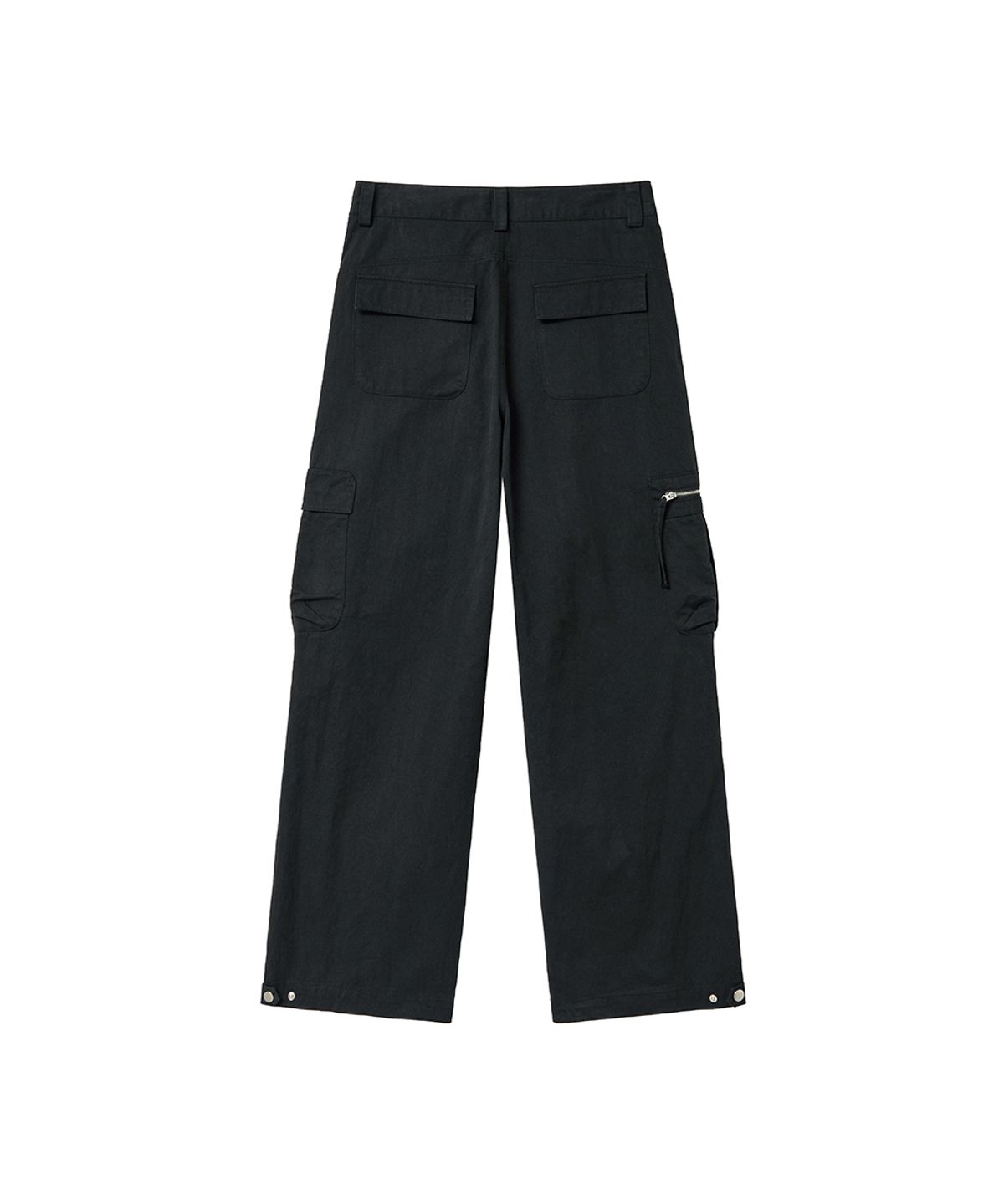 렌세(RENSE) Washed Cargo Pants Black