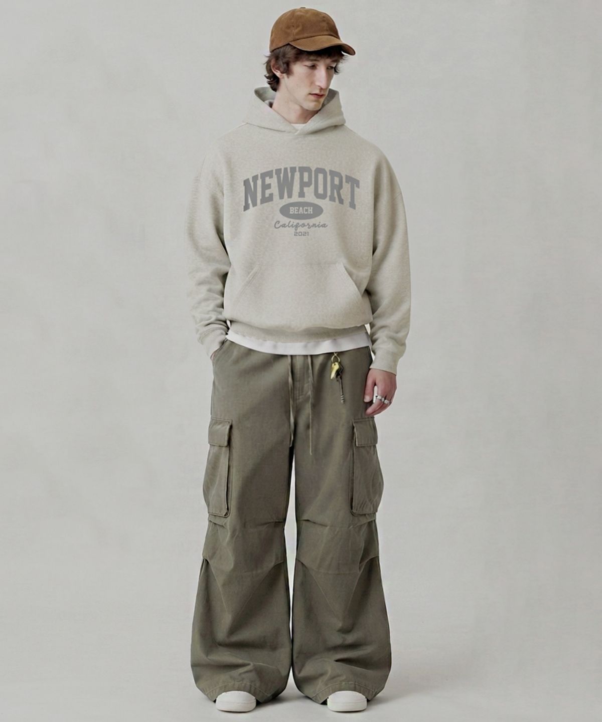 엠블룩(AMBLELOOK) 후디드 스웨트셔츠 NEWPORT (3color)