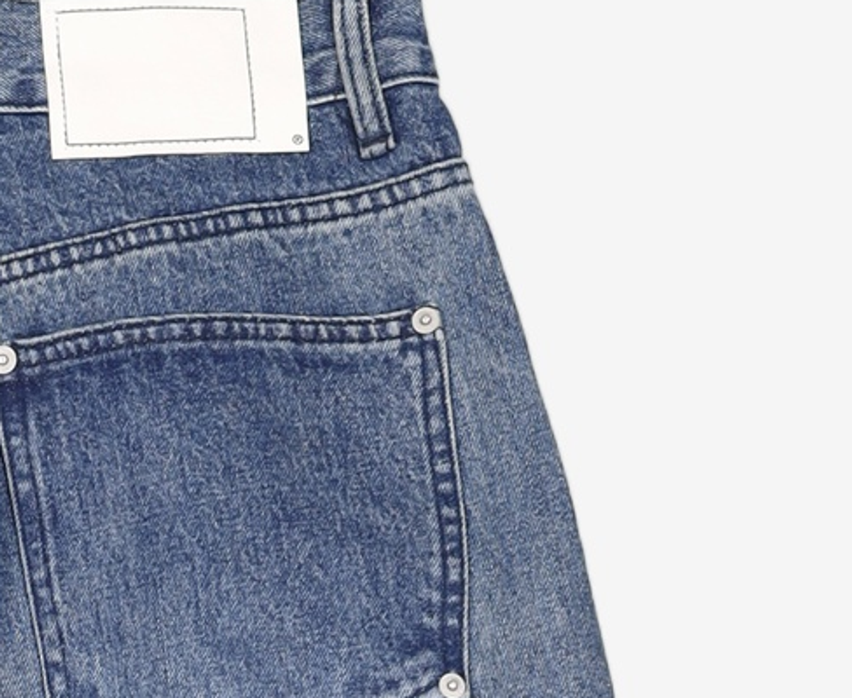 디스이즈네버댓(THISISNEVERTHAT) Denim Double Knee Pant Blue S