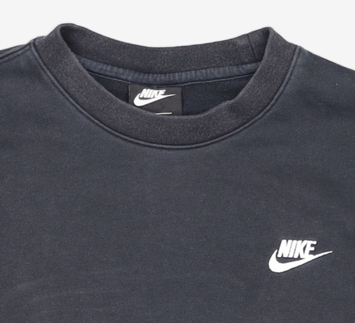 나이키(NIKE) 스포츠웨어 클럽 프렌치 테리 크루 M - 블랙:화이트 / BV2667-010 L