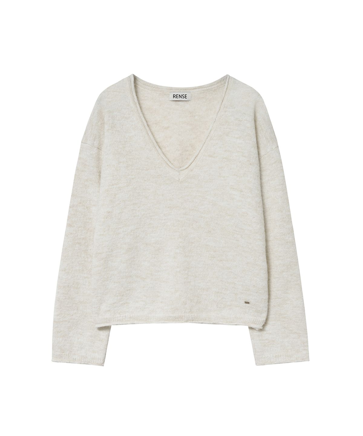 렌세(RENSE) Deep V-Neck Knit Ivory