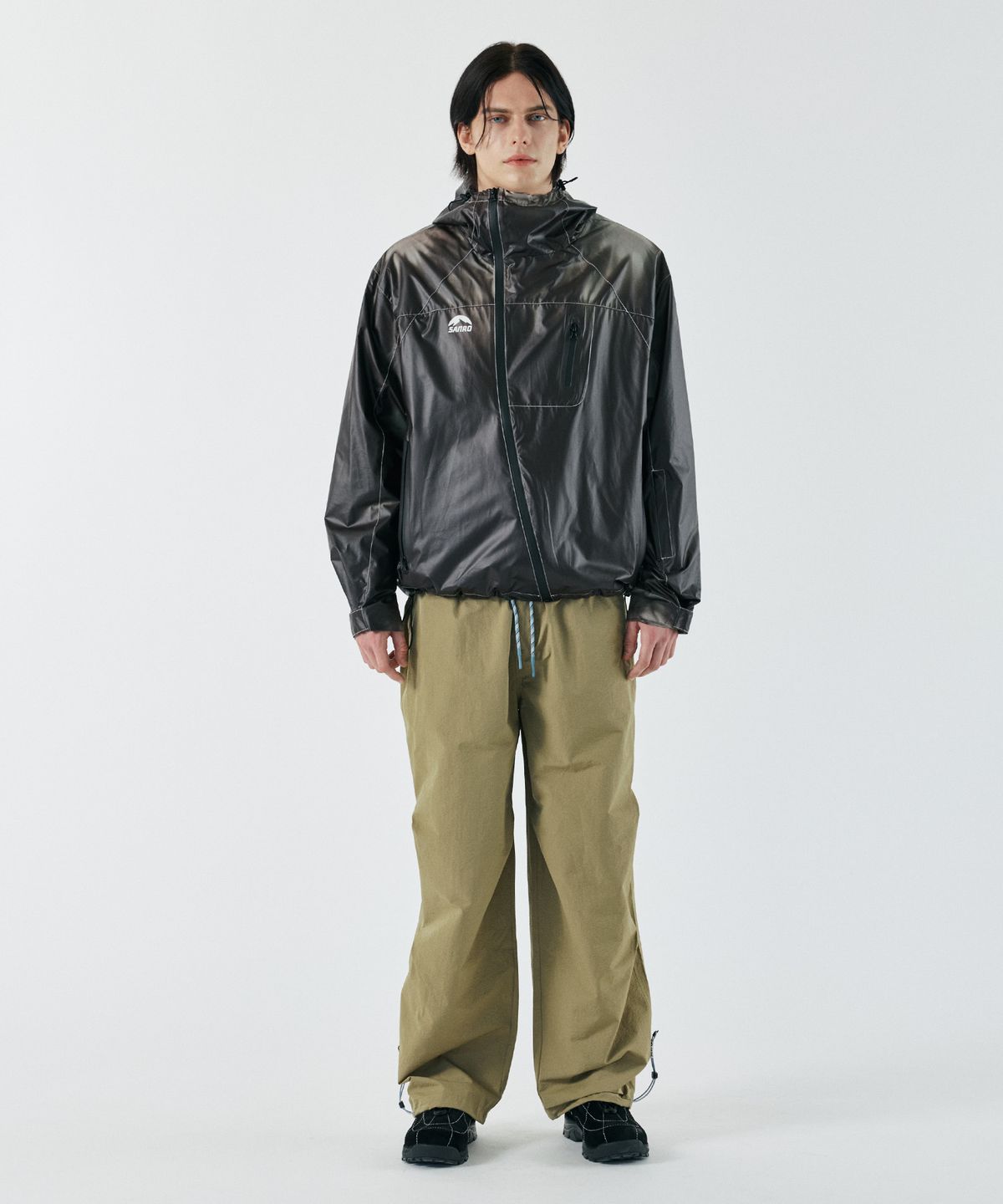 산로(SANRO) [UNISEX] 사이드 스트링 팬츠 - 베이지