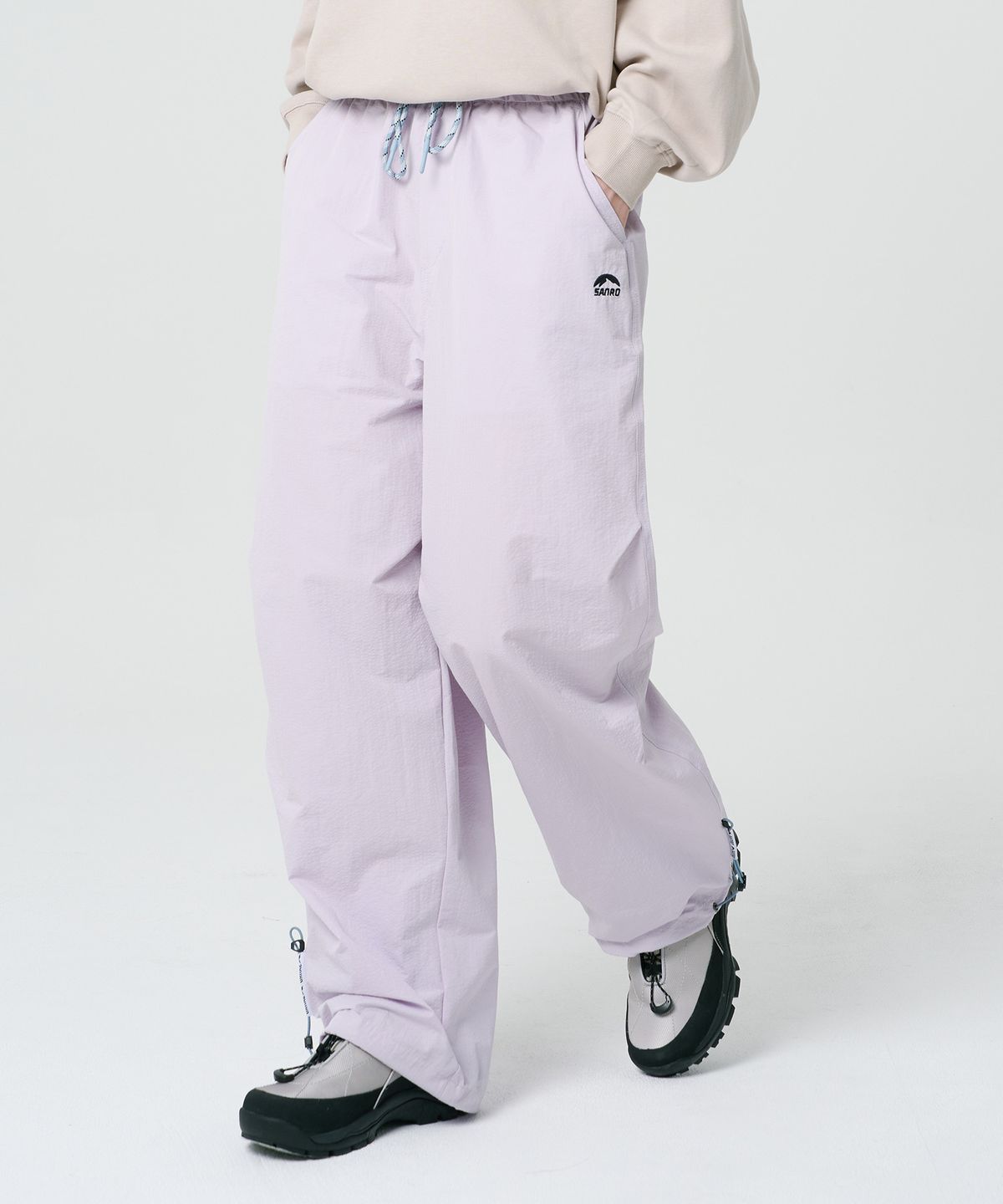 산로(SANRO) [UNISEX] 사이드 스트링 팬츠 - 라벤더