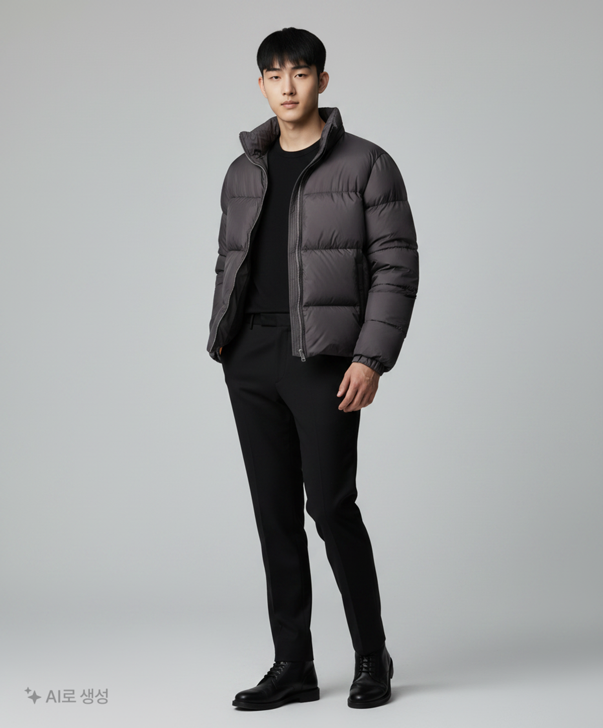 마틴플랜(MARTIN PLAN) Martin Logo Down Jacket - BLACK M