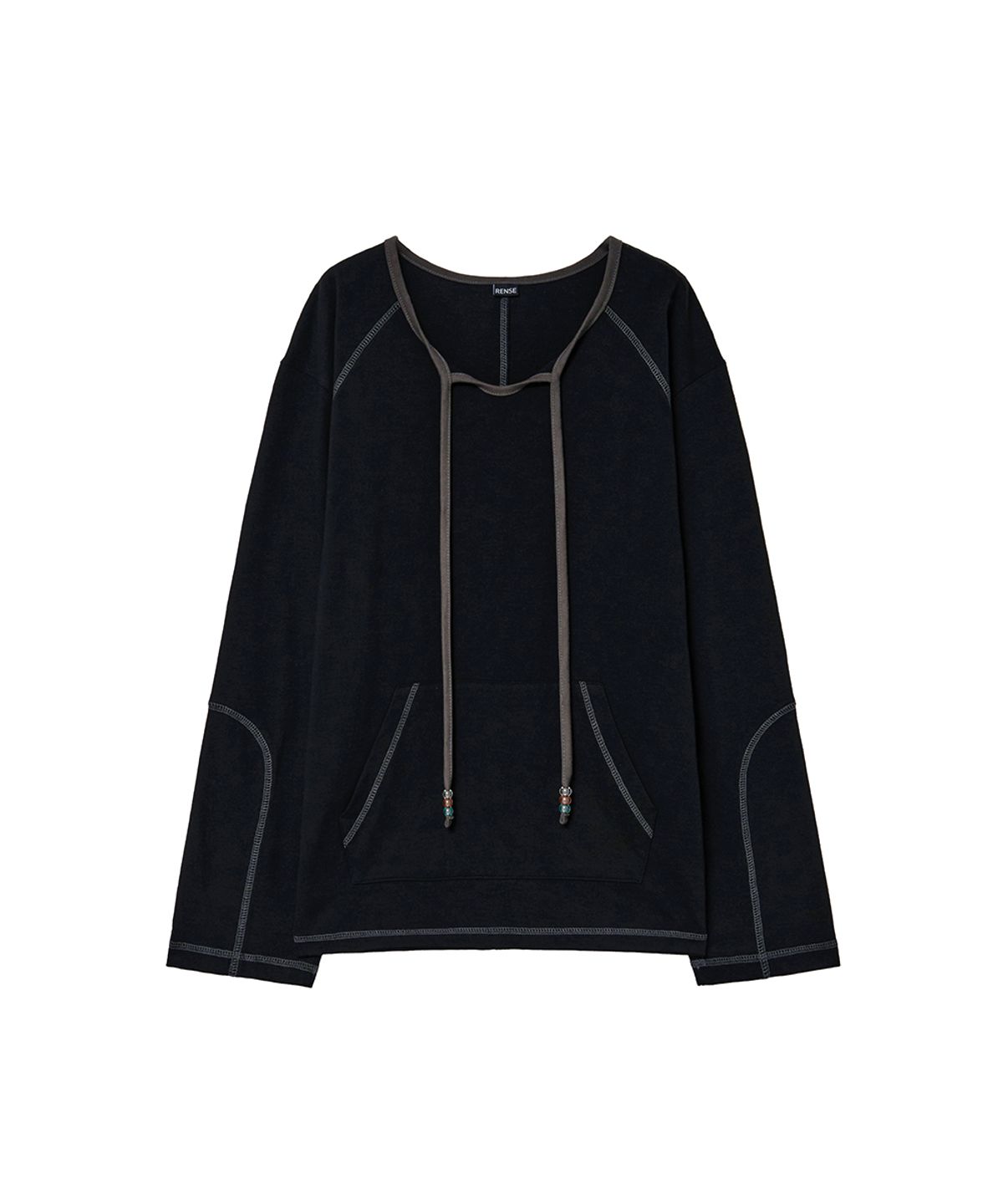 렌세(RENSE) Beads String Long Sleeve Black