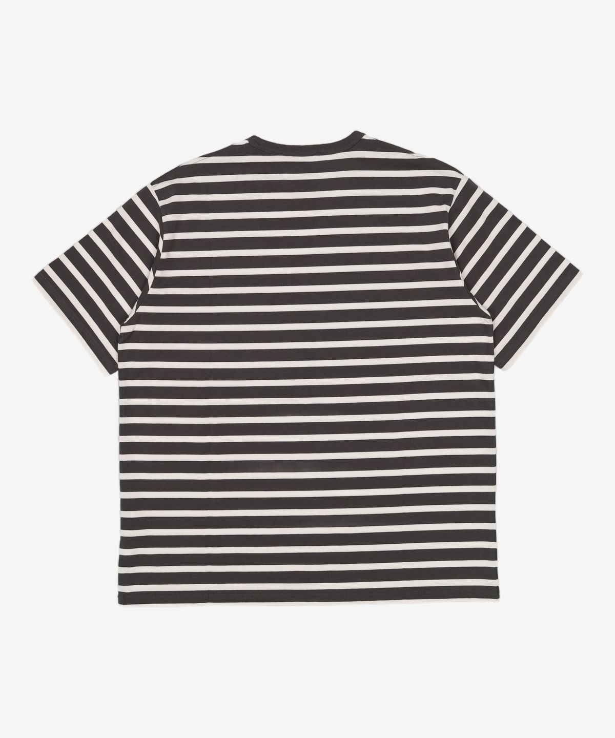 네이더스(NEITHERS) BASIC STRIPE S/S T-SHIRT (CHARCOAL STRIPE) 4