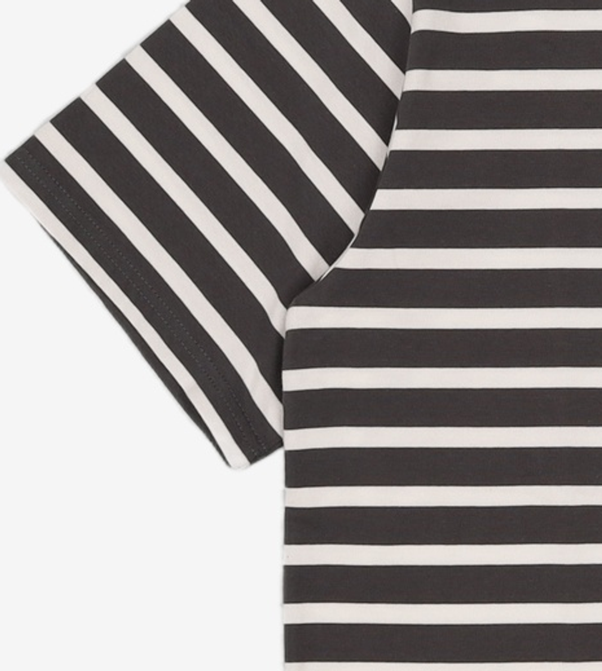 네이더스(NEITHERS) BASIC STRIPE S/S T-SHIRT (CHARCOAL STRIPE) 4