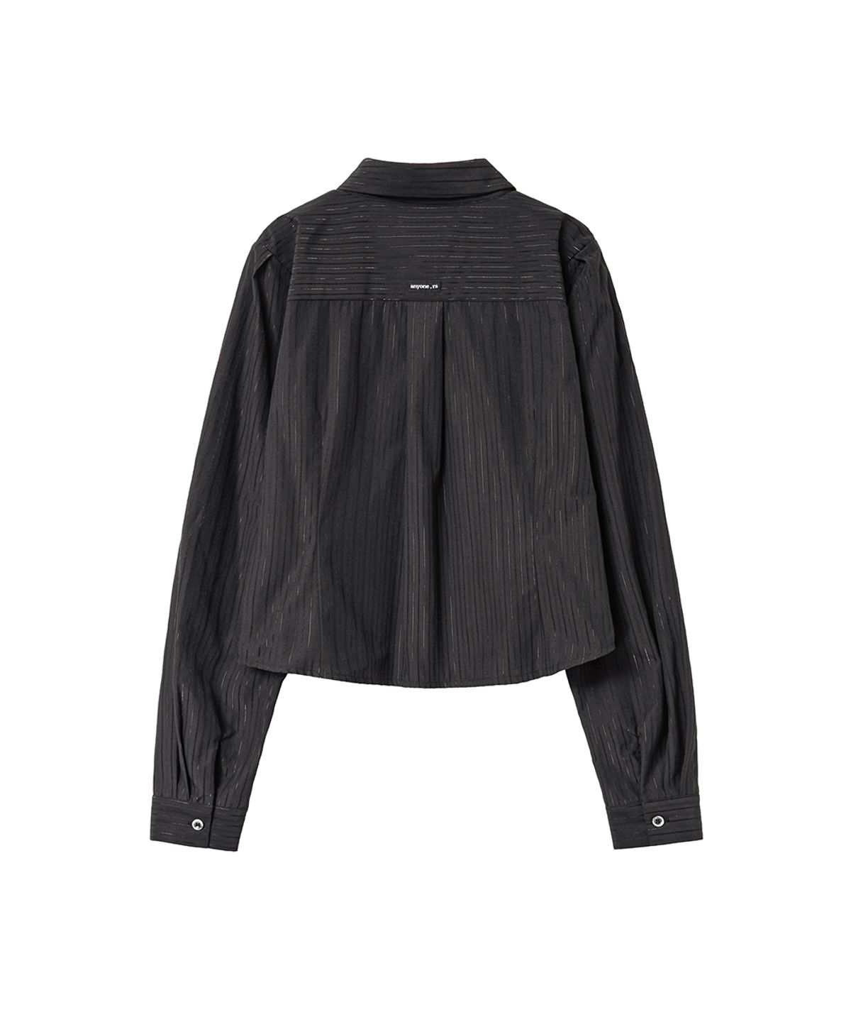 렌세(RENSE) Stripe Slim Shirt Black