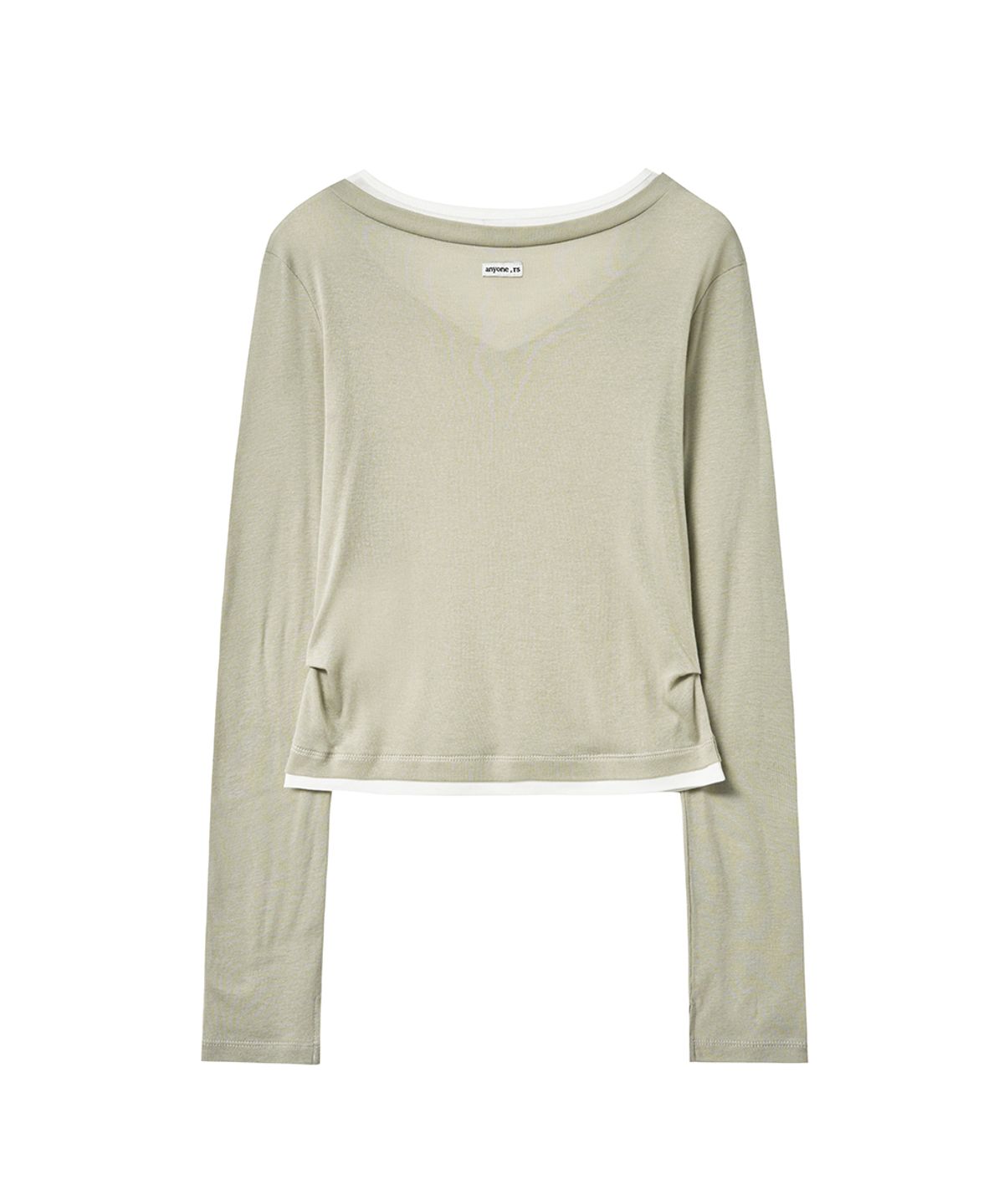렌세(RENSE) V Layered Tee Deep Mint