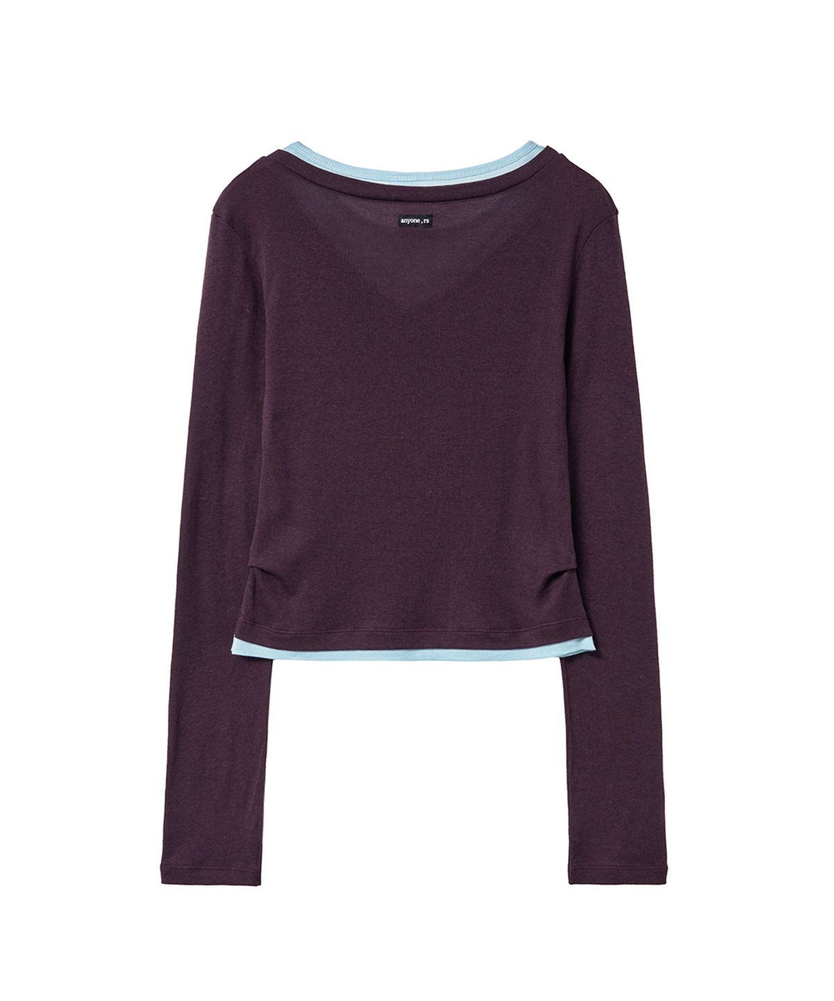렌세(RENSE) V Layered Tee Purple
