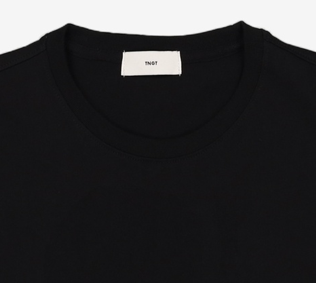 티엔지티(TNGT) Layered Roll-Up Cropped T-Shirt (Black) TNTS6E217BK 105