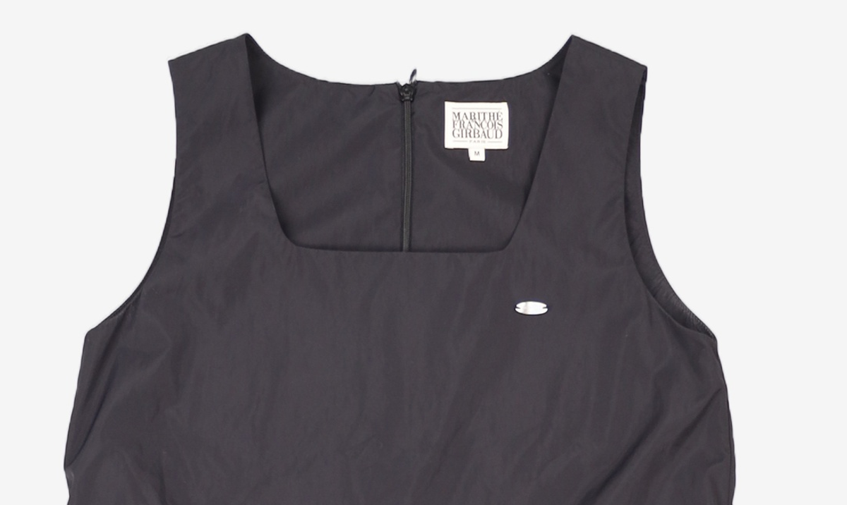 마리떼 프랑소와 저버(MARITHÉ + FRANҪOIS GIRBAUD) W BUBBLE HEM SLEEVELESS DRESS black M