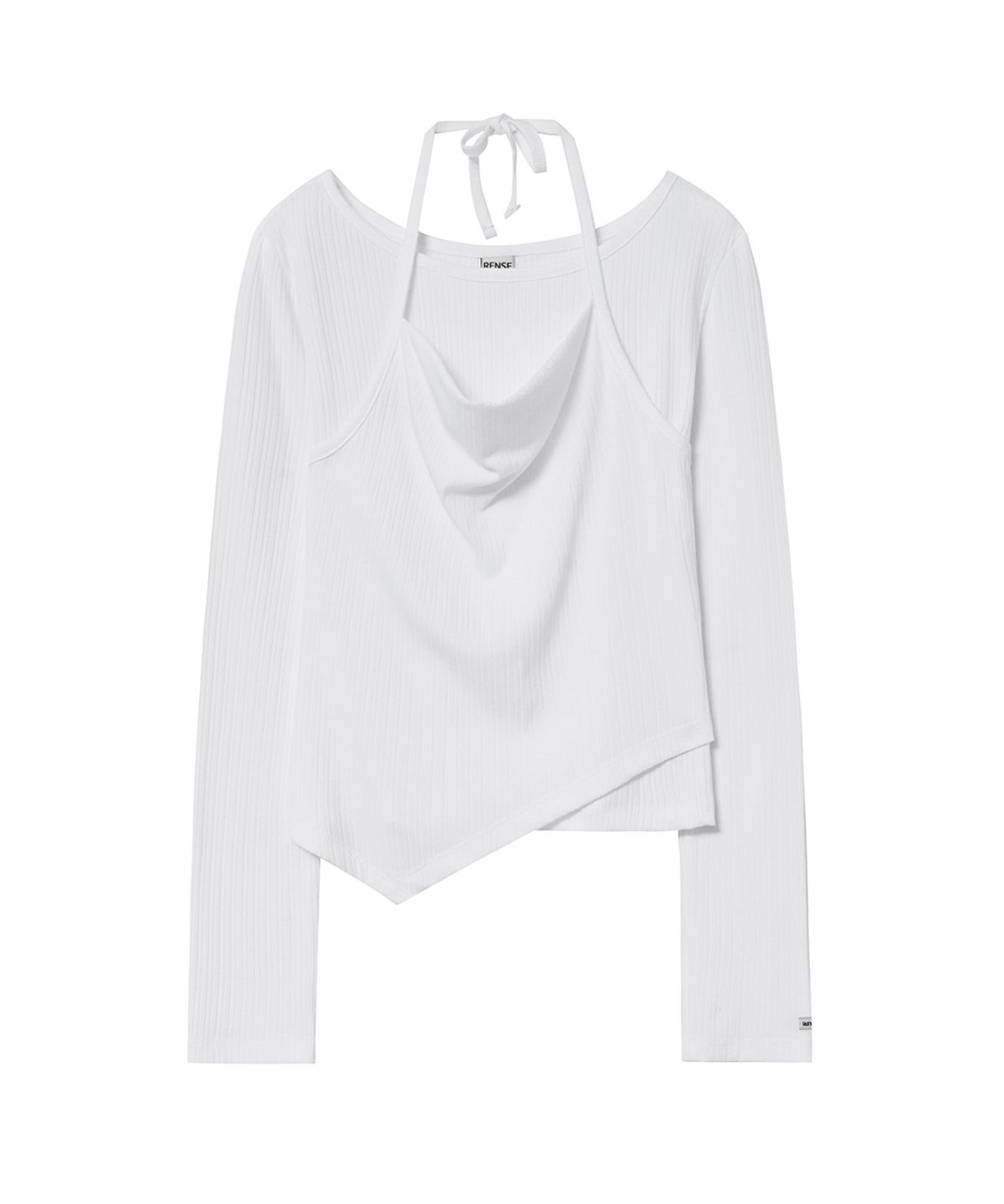 렌세(RENSE) Halter Layered Tee White