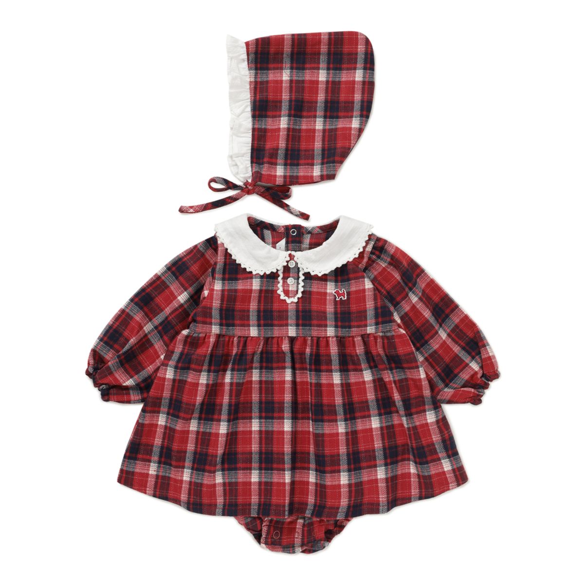블루독 베이비(BLUEDOGBABY) 메리 체크 바디수트 (46A13-604-04)