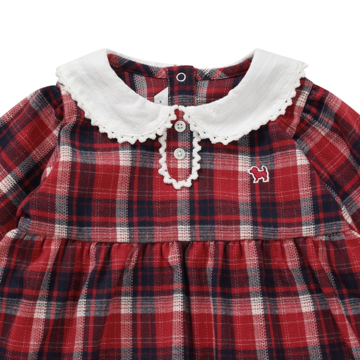 블루독 베이비(BLUEDOGBABY) 메리 체크 바디수트 (46A13-604-04)