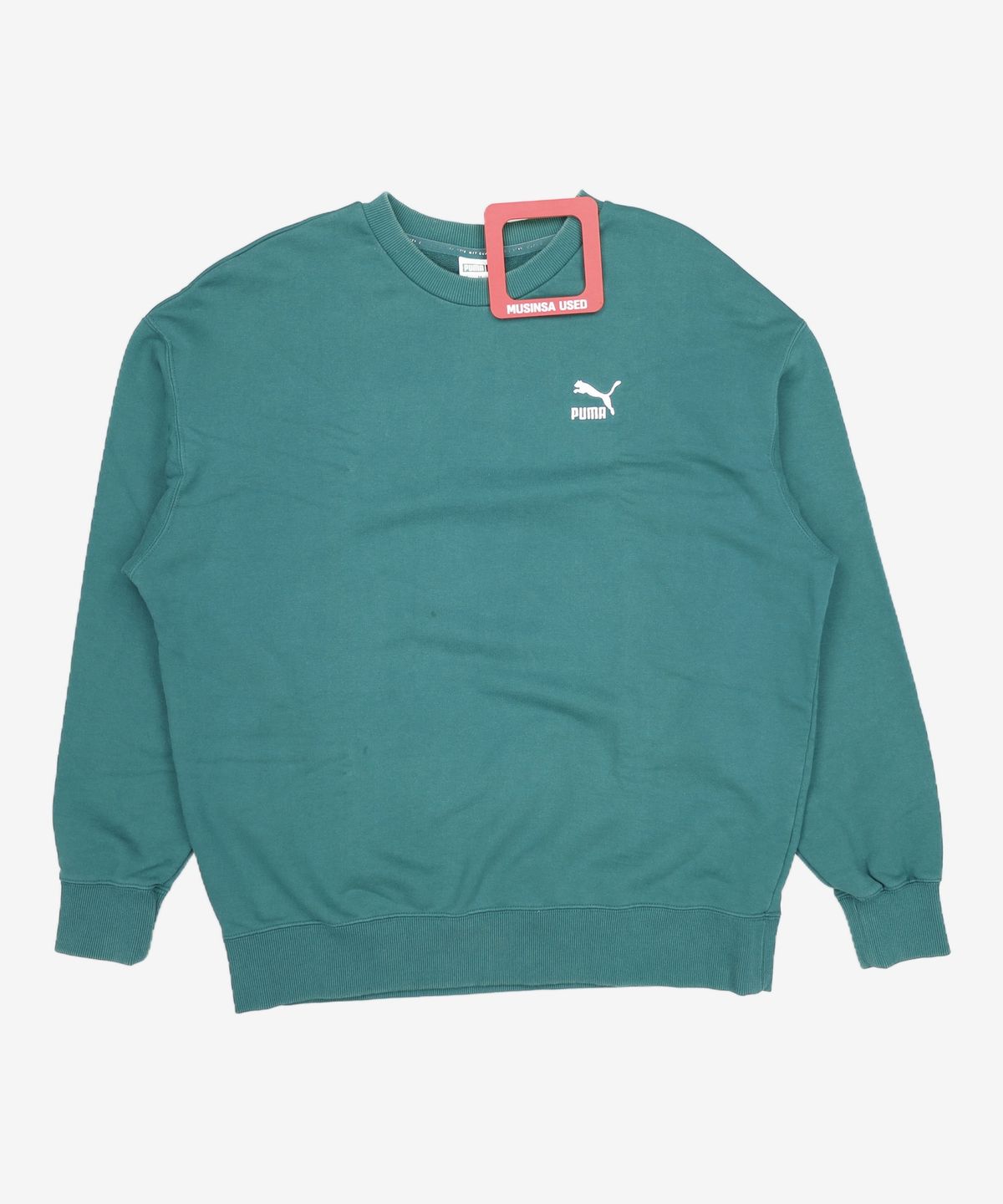 푸마(PUMA) 클래식 릴렉스드 크루 - 그린 / 535599-24 US L