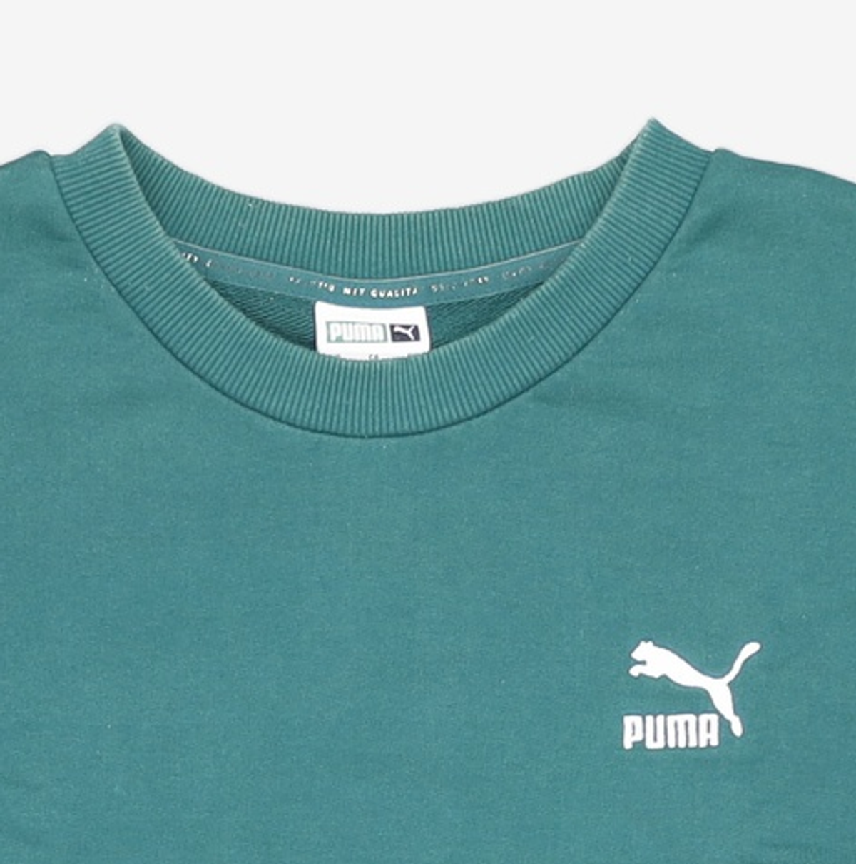 푸마(PUMA) 클래식 릴렉스드 크루 - 그린 / 535599-24 US L