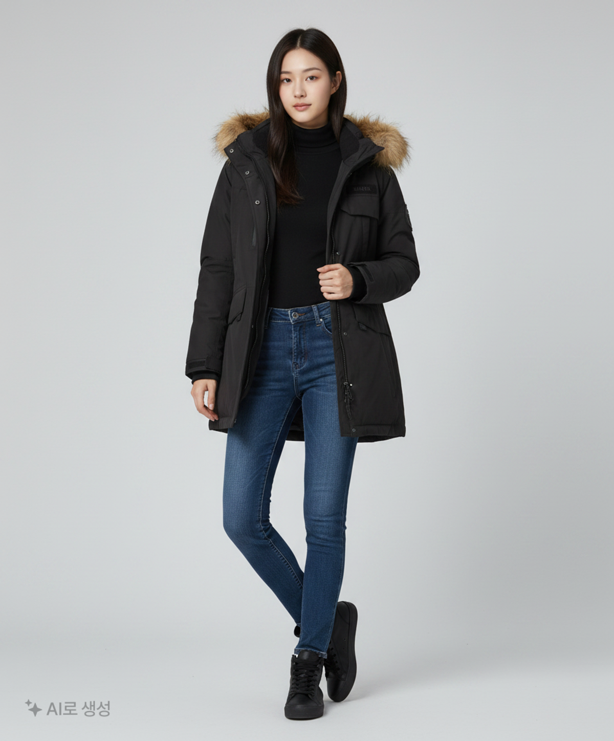 게스 USA(Guess USA) 하프 패딩/하프 헤비 아우터 M