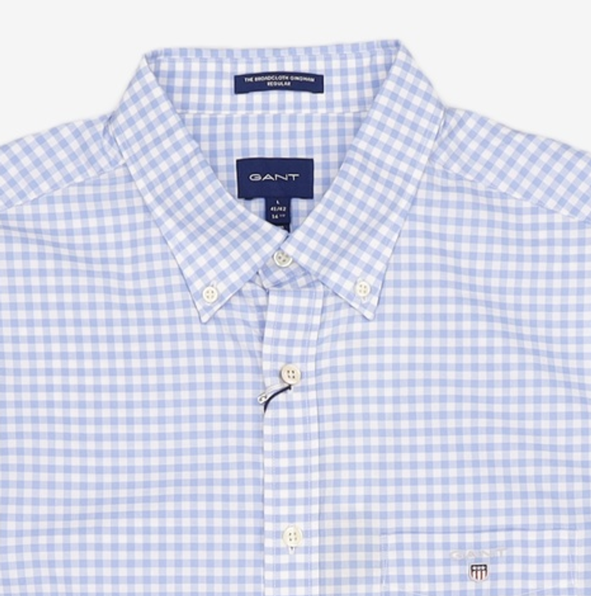 간트(GANT) 레귤러BC깅엄셔츠 SKYBLUE L